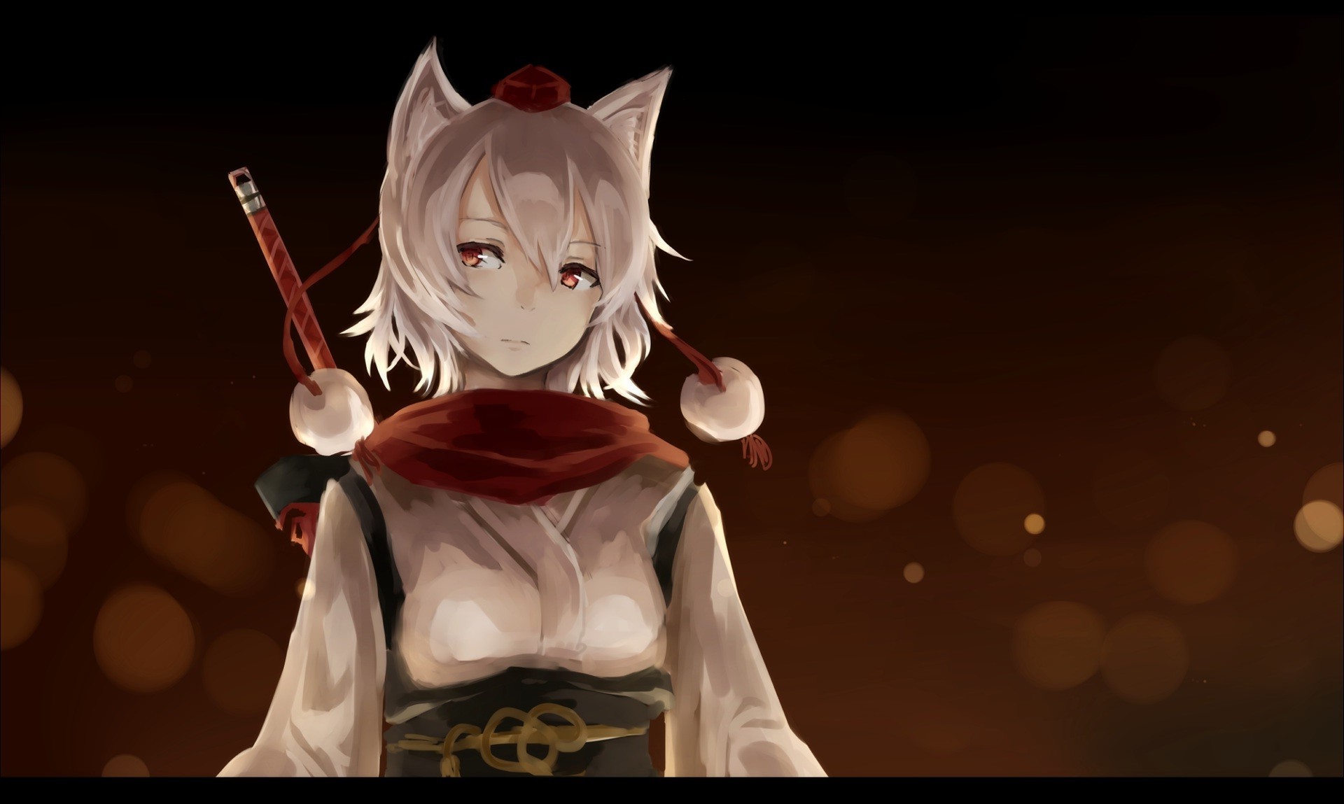 Inubashiri Momiji from Touhou anime artwork HD Wallpaper