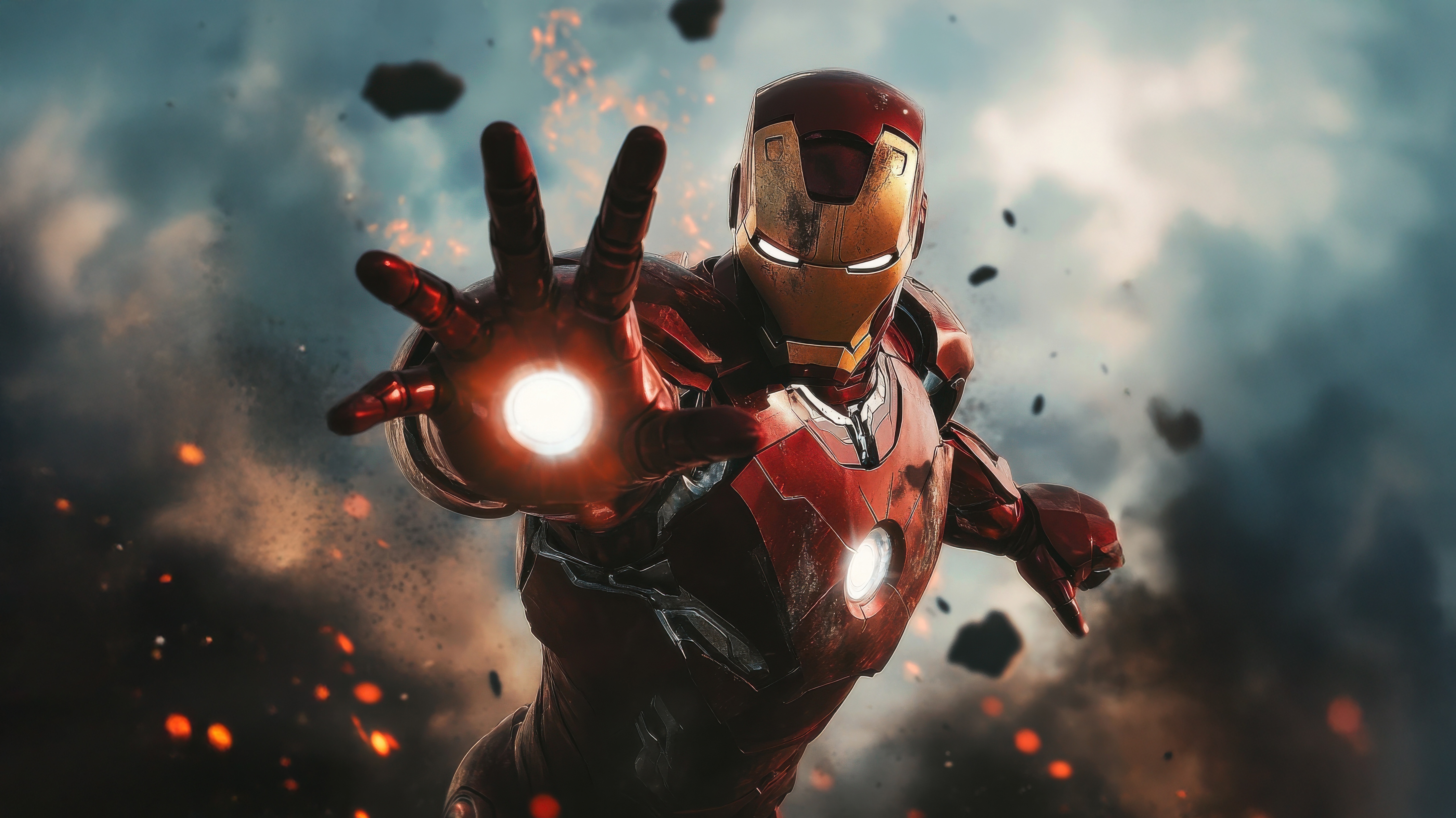 Iron Man in Action HD Wallpaper
