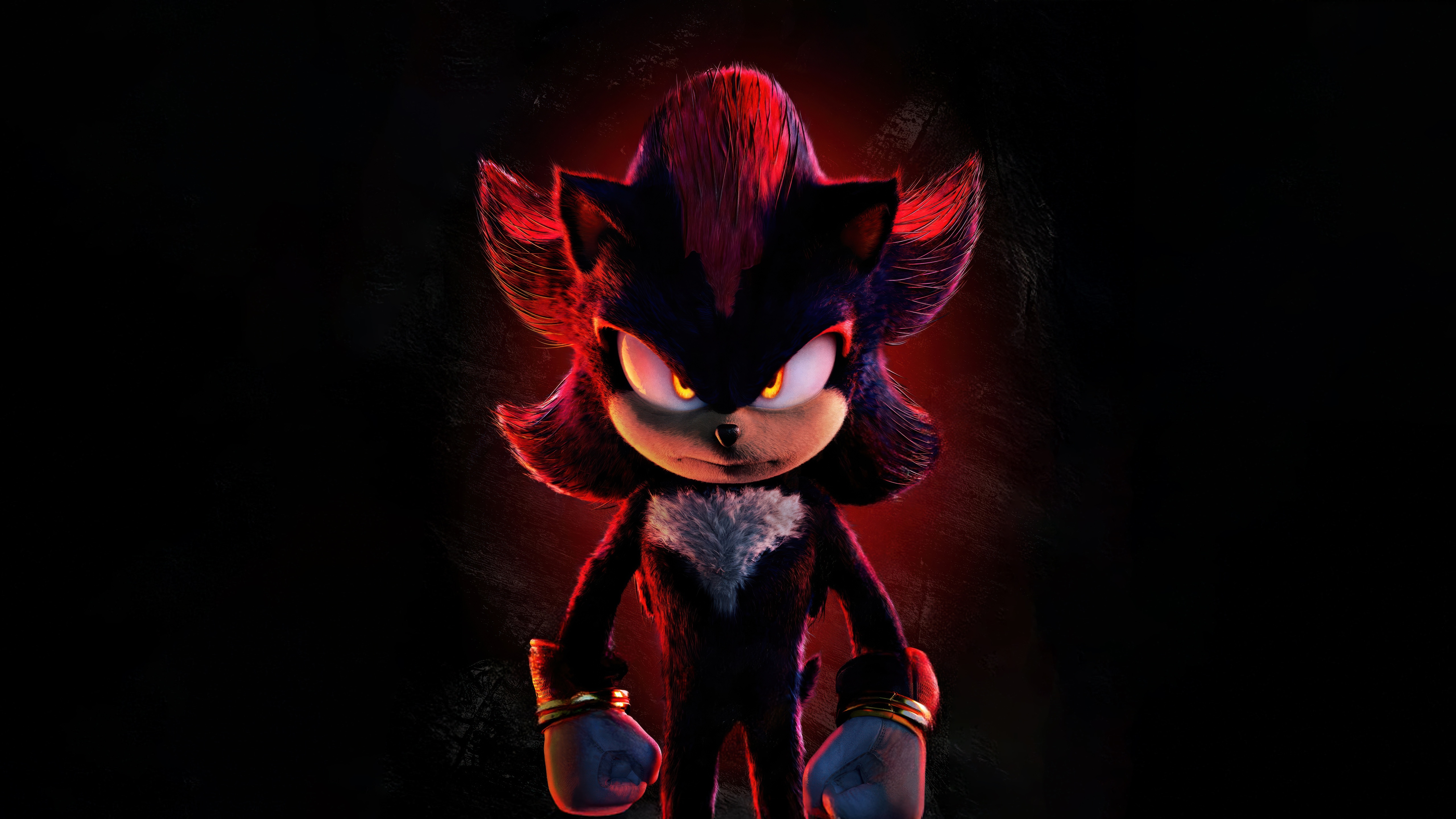 Shadow the Hedgehog with red and black aura HD Wallpaper