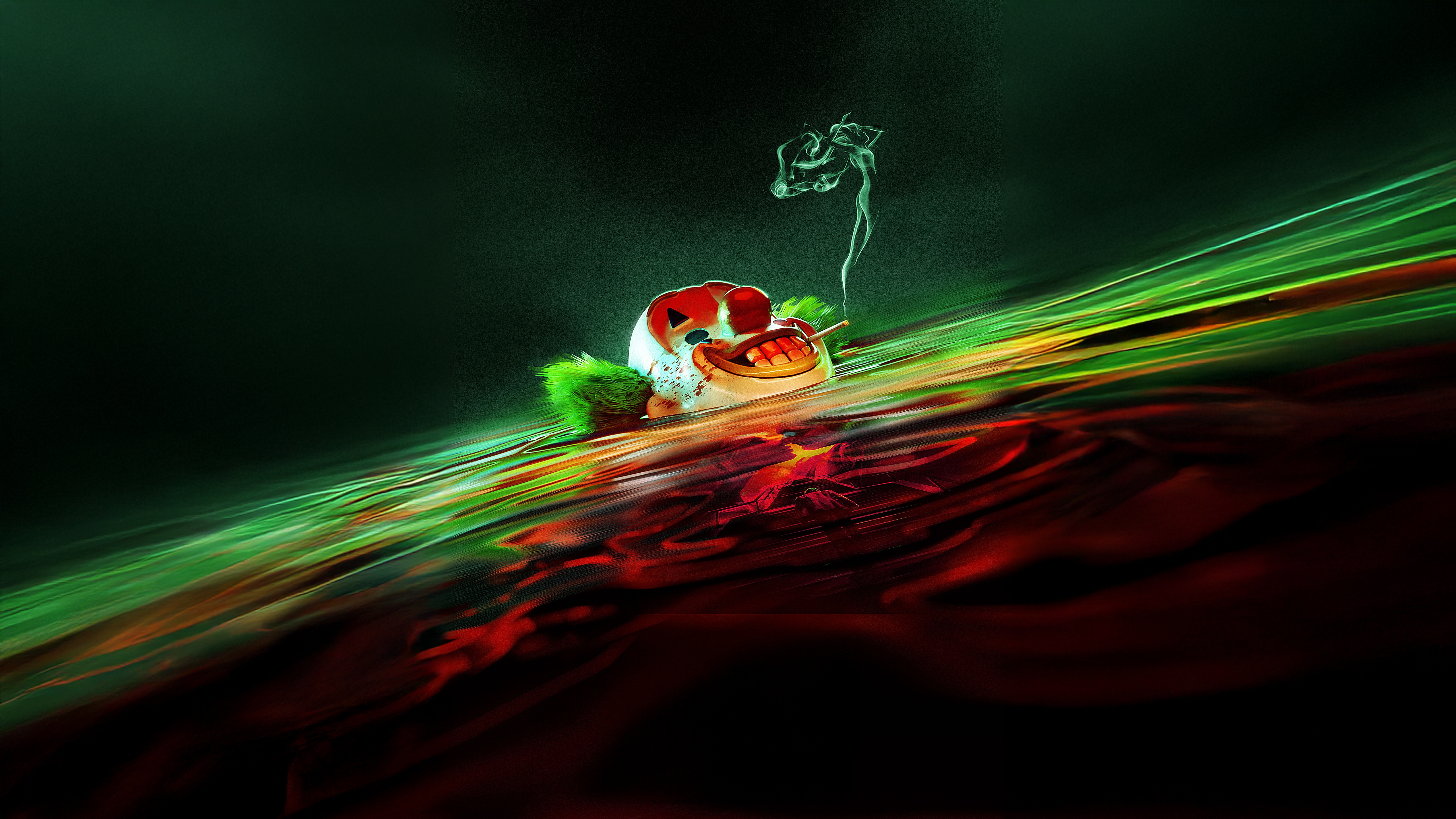 The Joker Wild Card Smoking HD Wallpaper