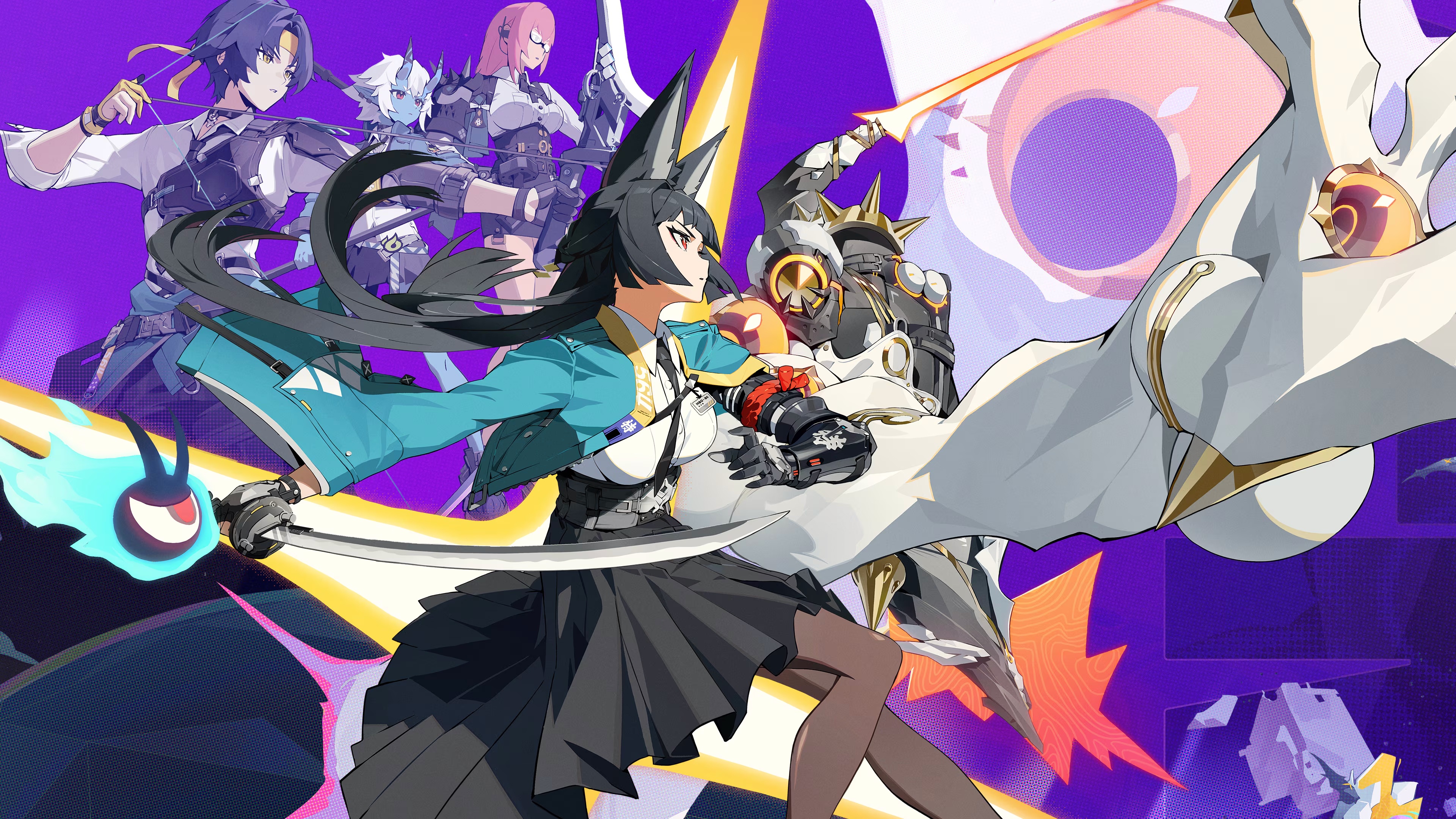 Zenless Zone Zero Characters in Action HD Wallpaper