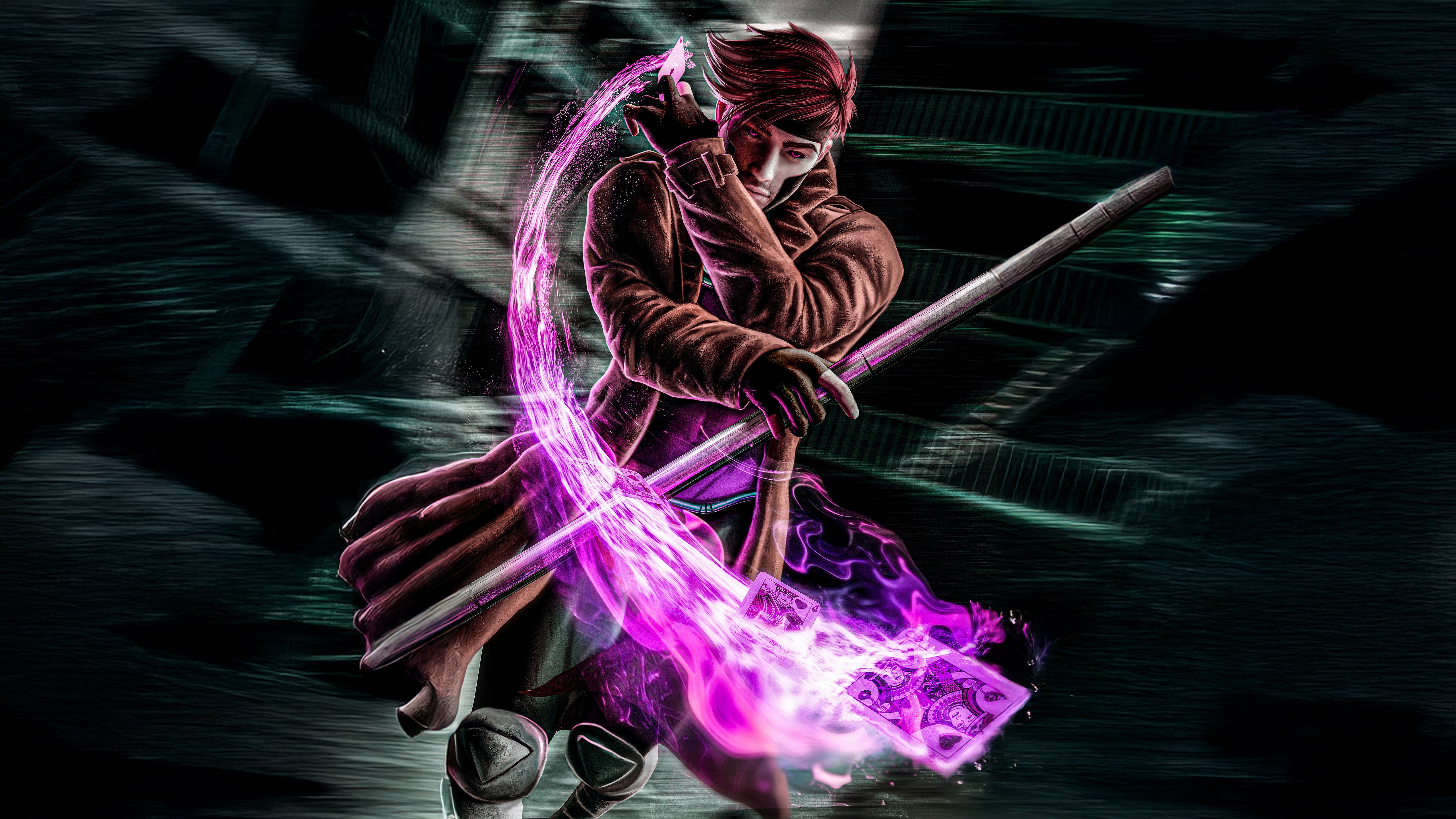 Gambit The Ace Of Spade HD Wallpaper
