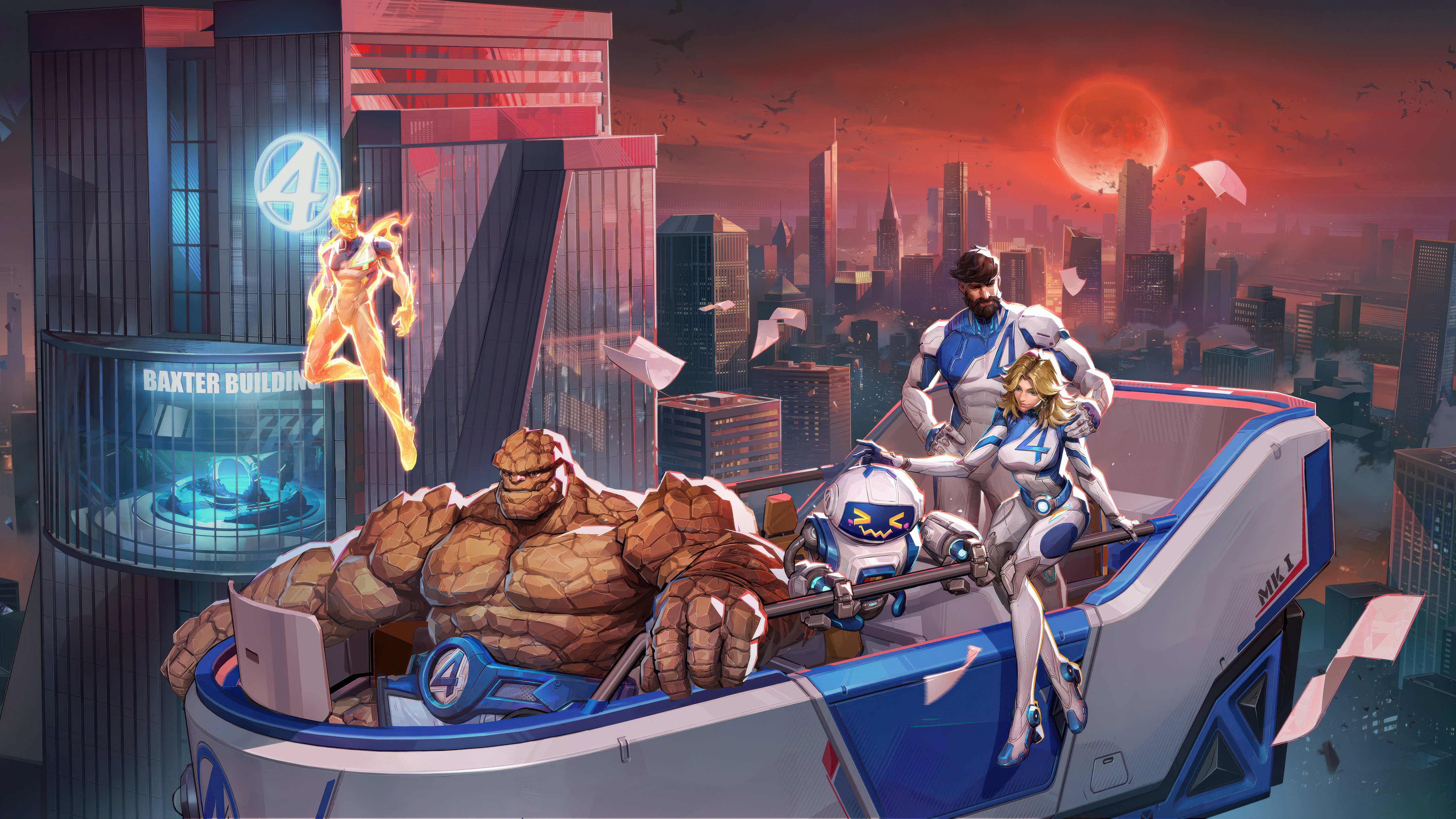 Fantastic Four In Marvel Rivals 2025 Game HD Wallpaper