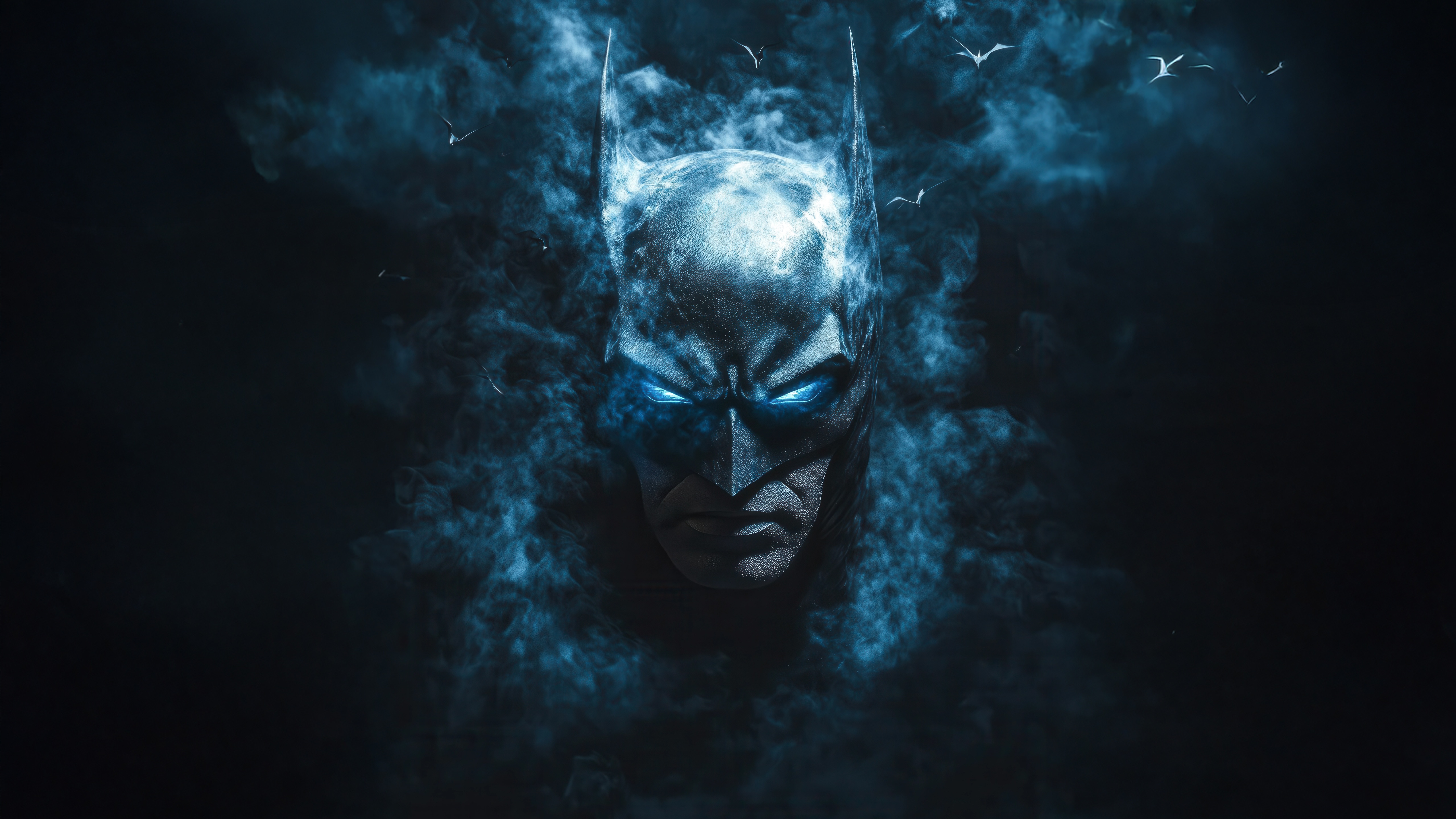 The Batman Emerging from Smoke HD Wallpaper