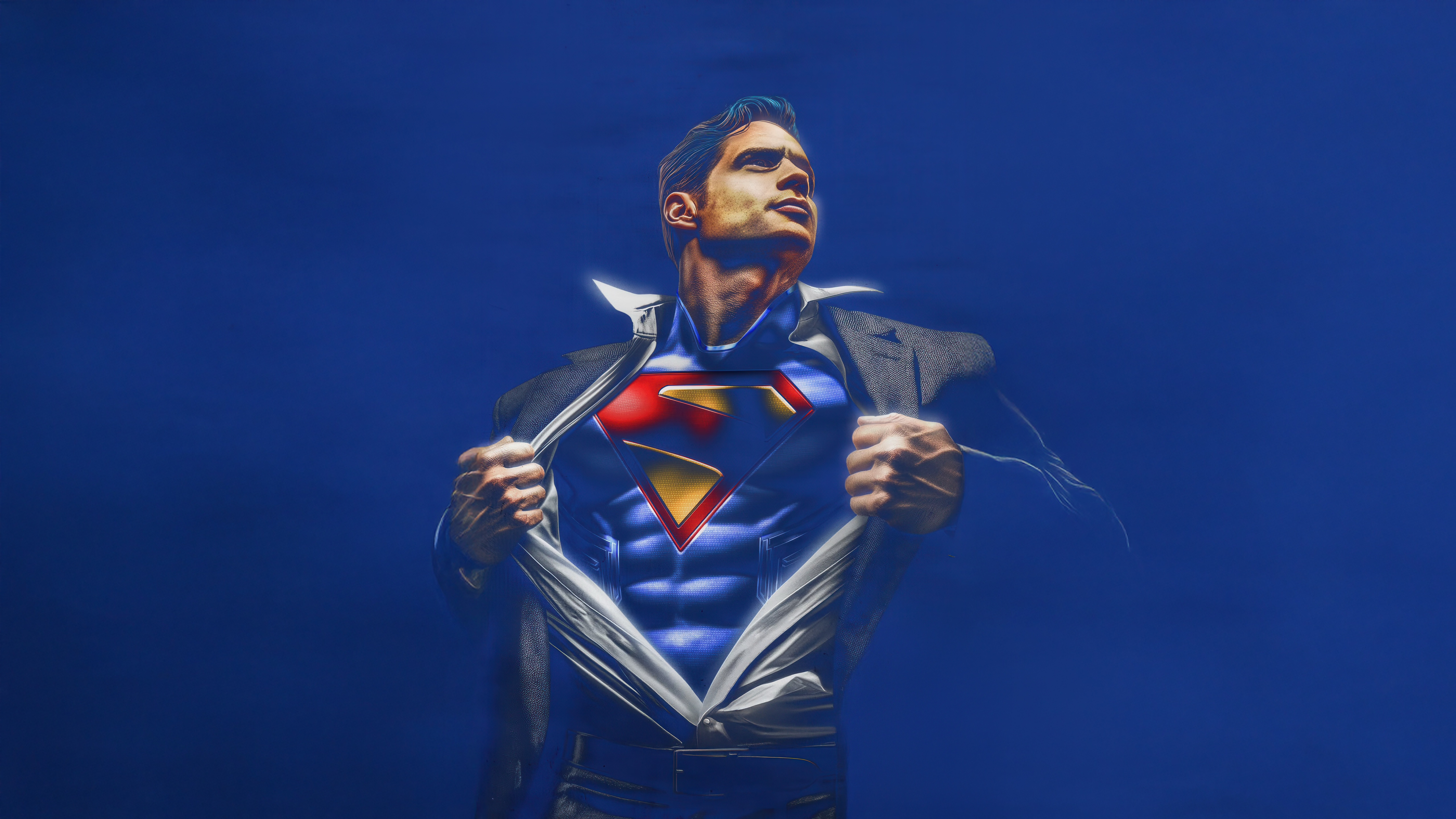 Superman Rips Open His Suit Revealing The S Shield HD Wallpaper