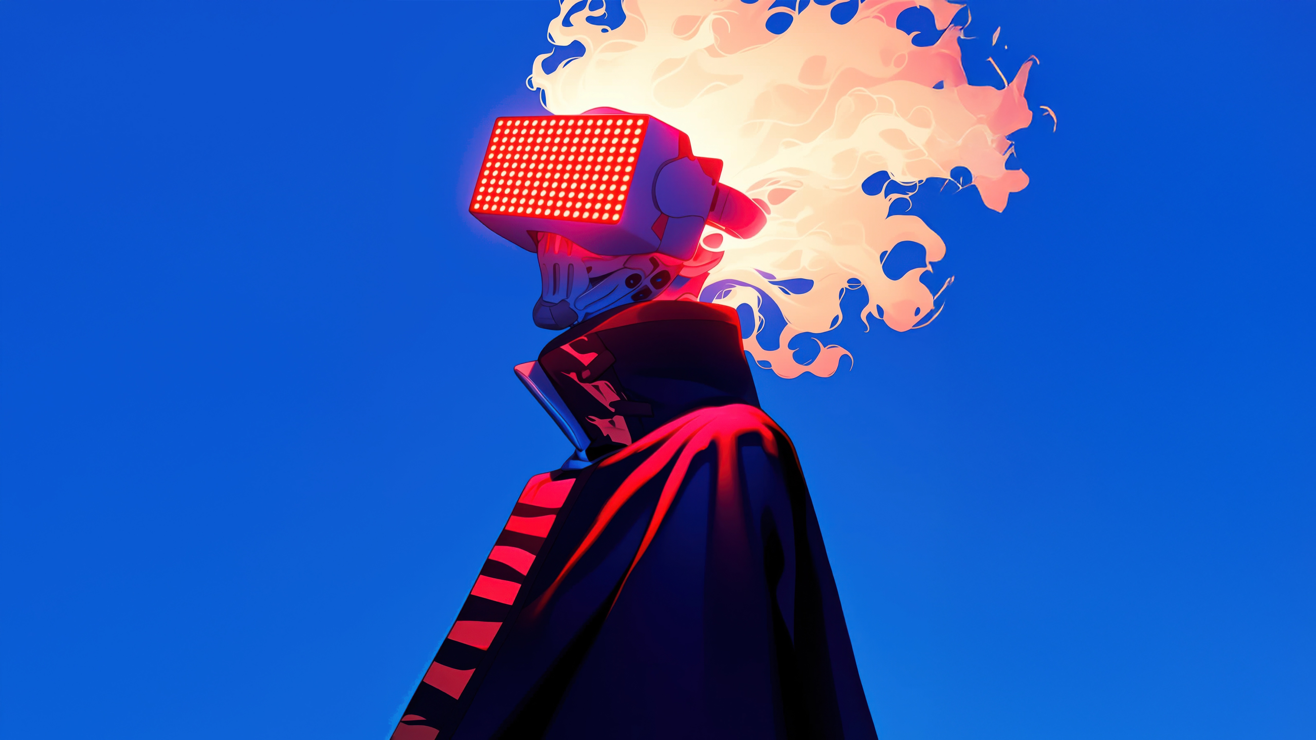 Cyber Fire VR Headset HD Wallpaper