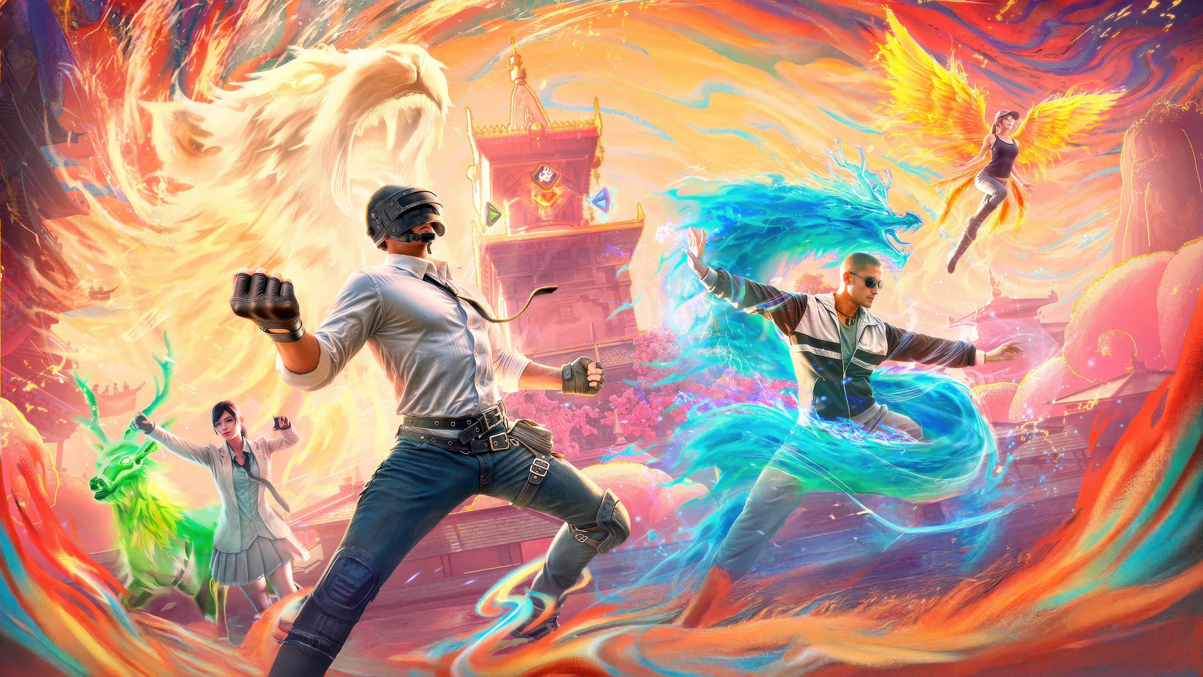PUBG Mobile Sacred Quartet Version HD Wallpaper