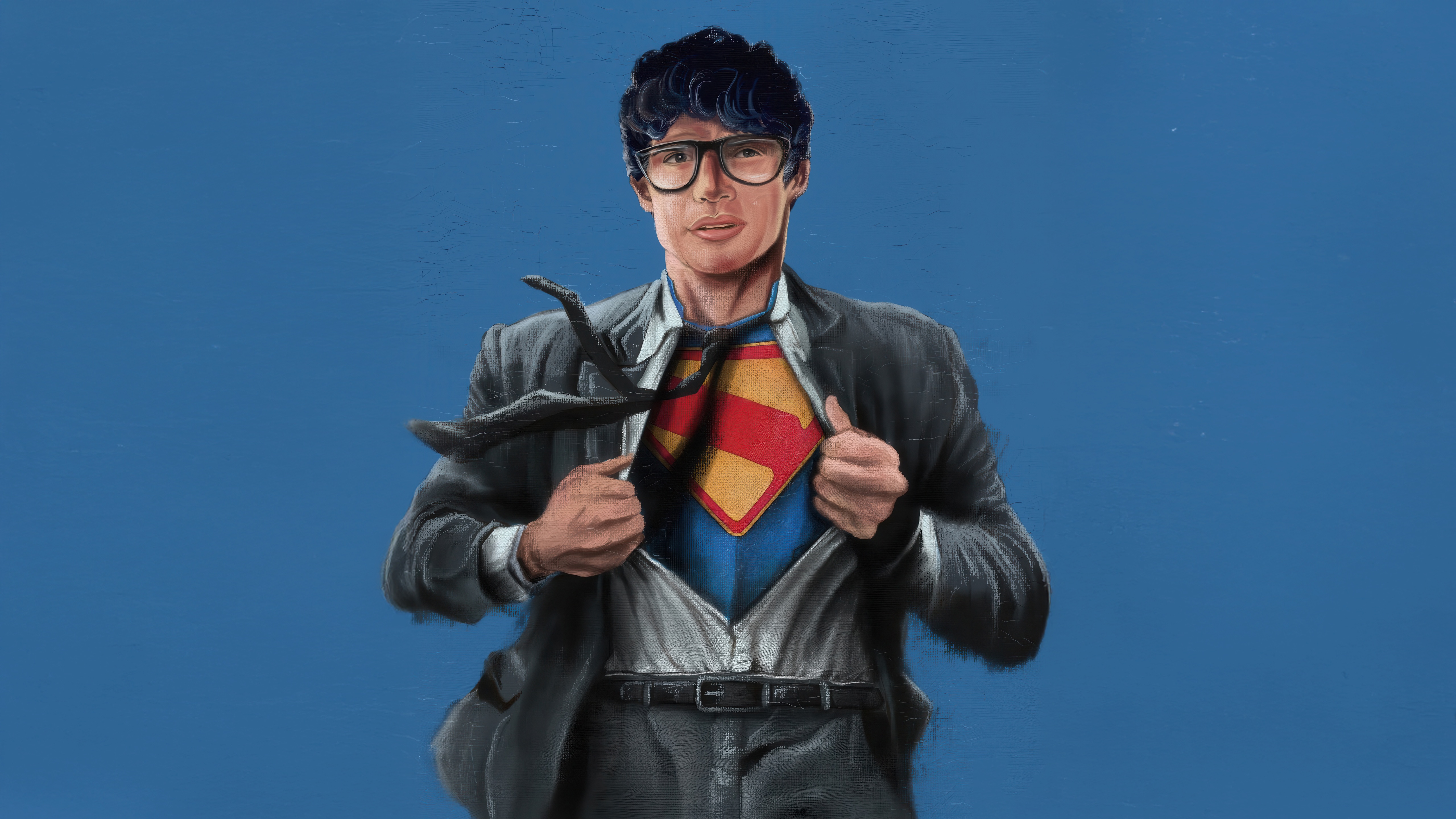 Clark Kent Revealing Superman Costume HD Wallpaper