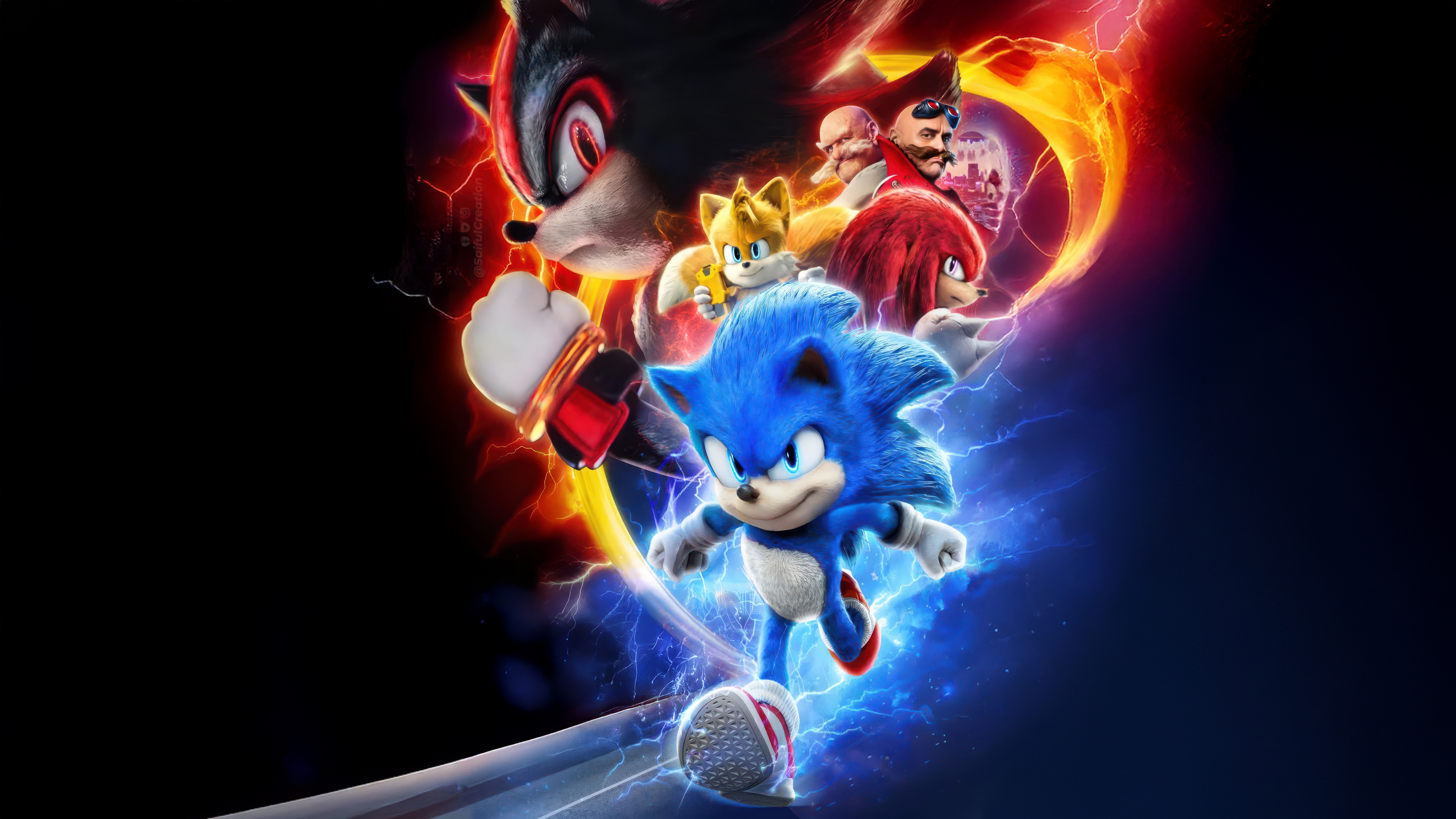 Sonic The Hedgehog 2 Characters HD Wallpaper