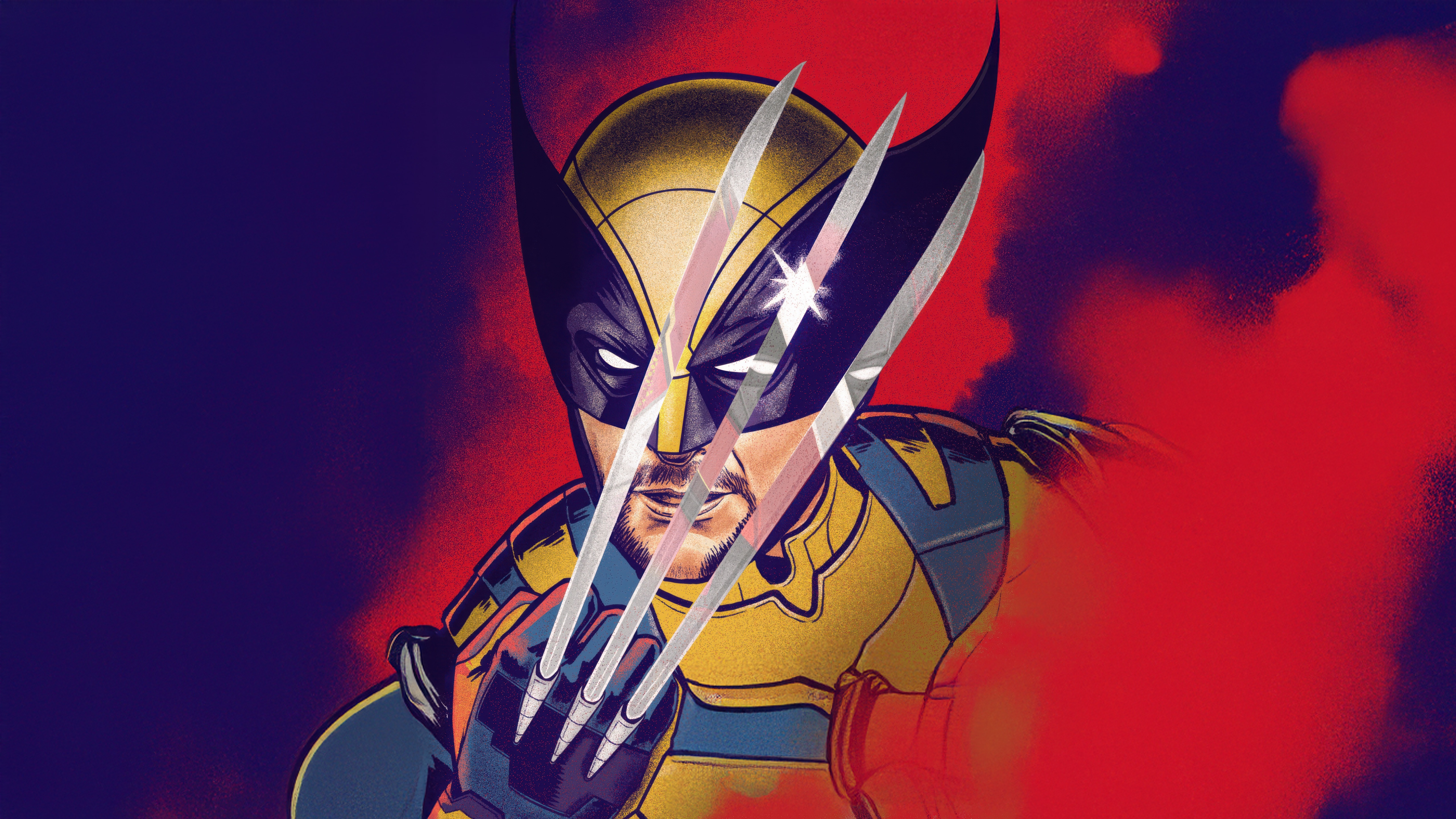 Wolverine with Claws Extended HD Wallpaper