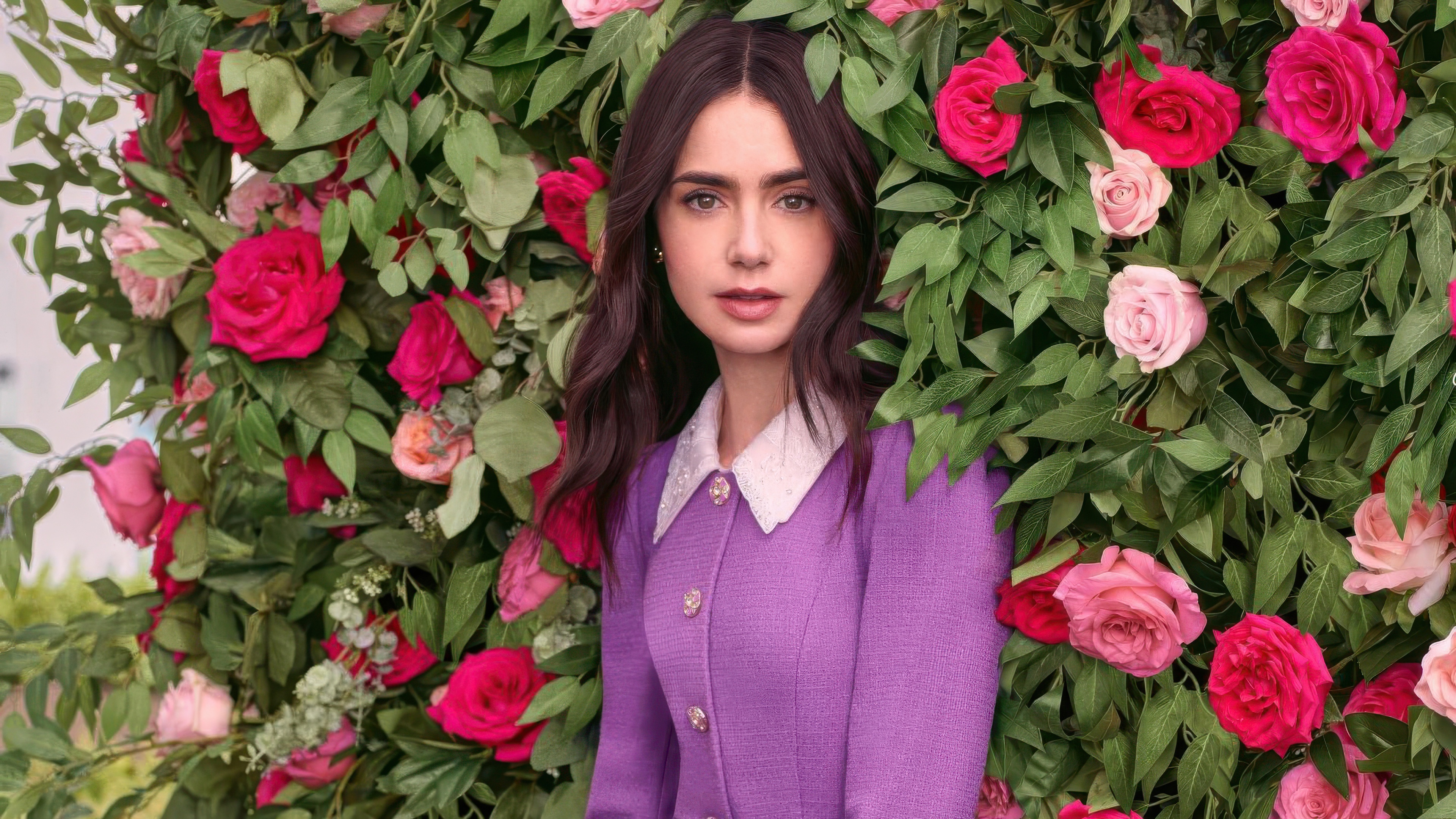 Lily Collins in Koradior Campaign 2025 HD Wallpaper