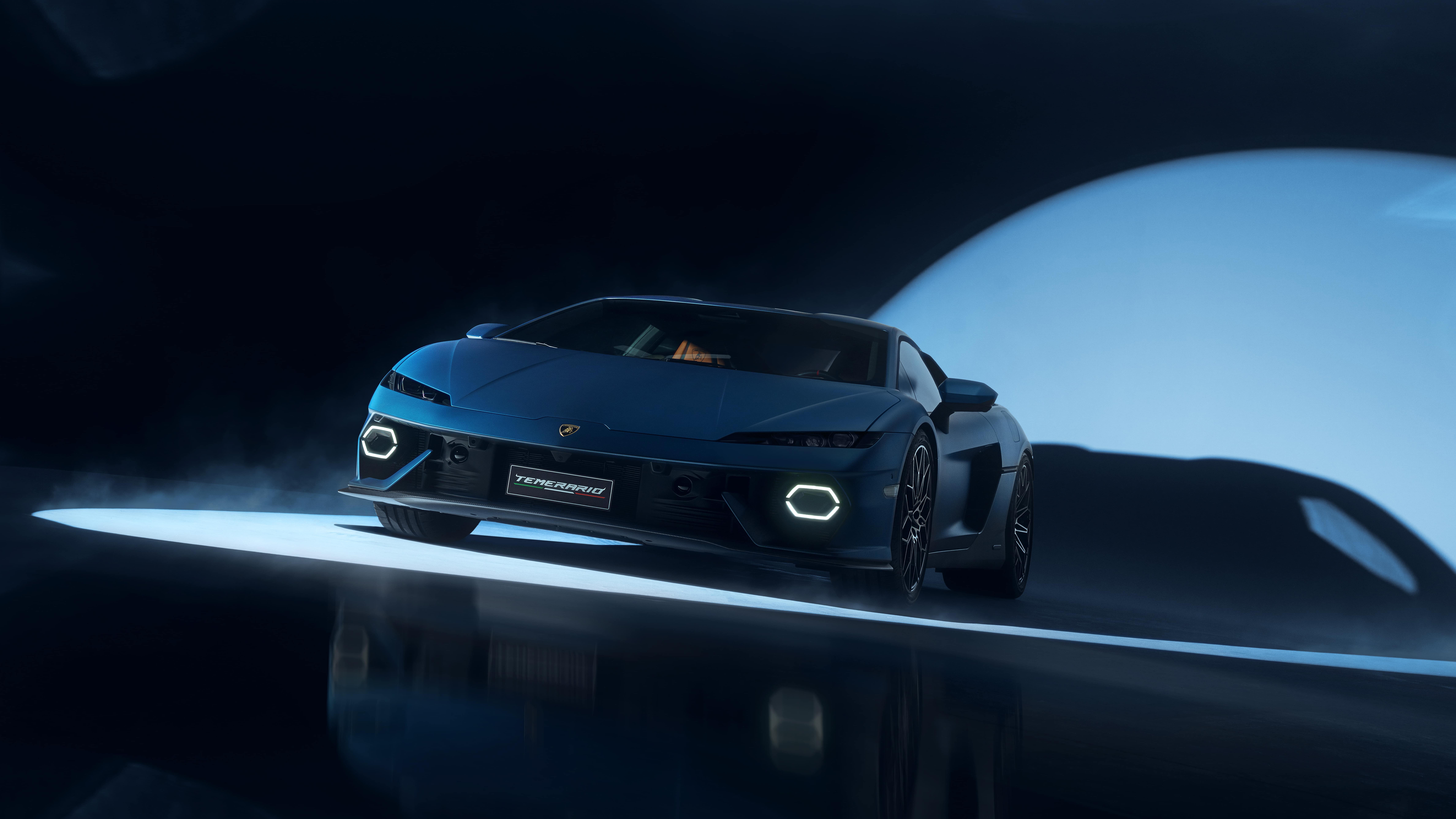 Lamborghini Temerario concept car in a studio HD Wallpaper