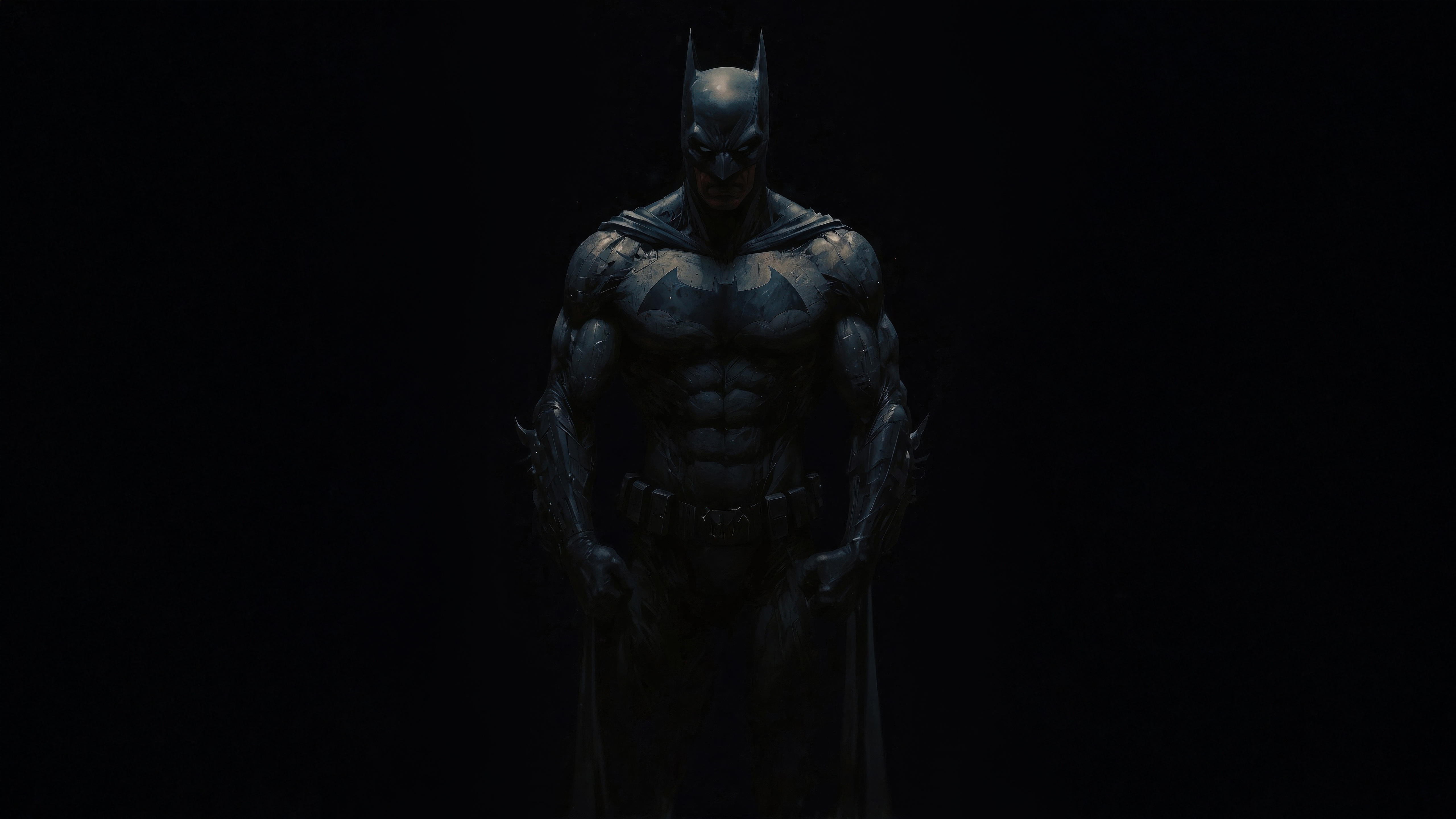 Batman standing in darkness HD Wallpaper