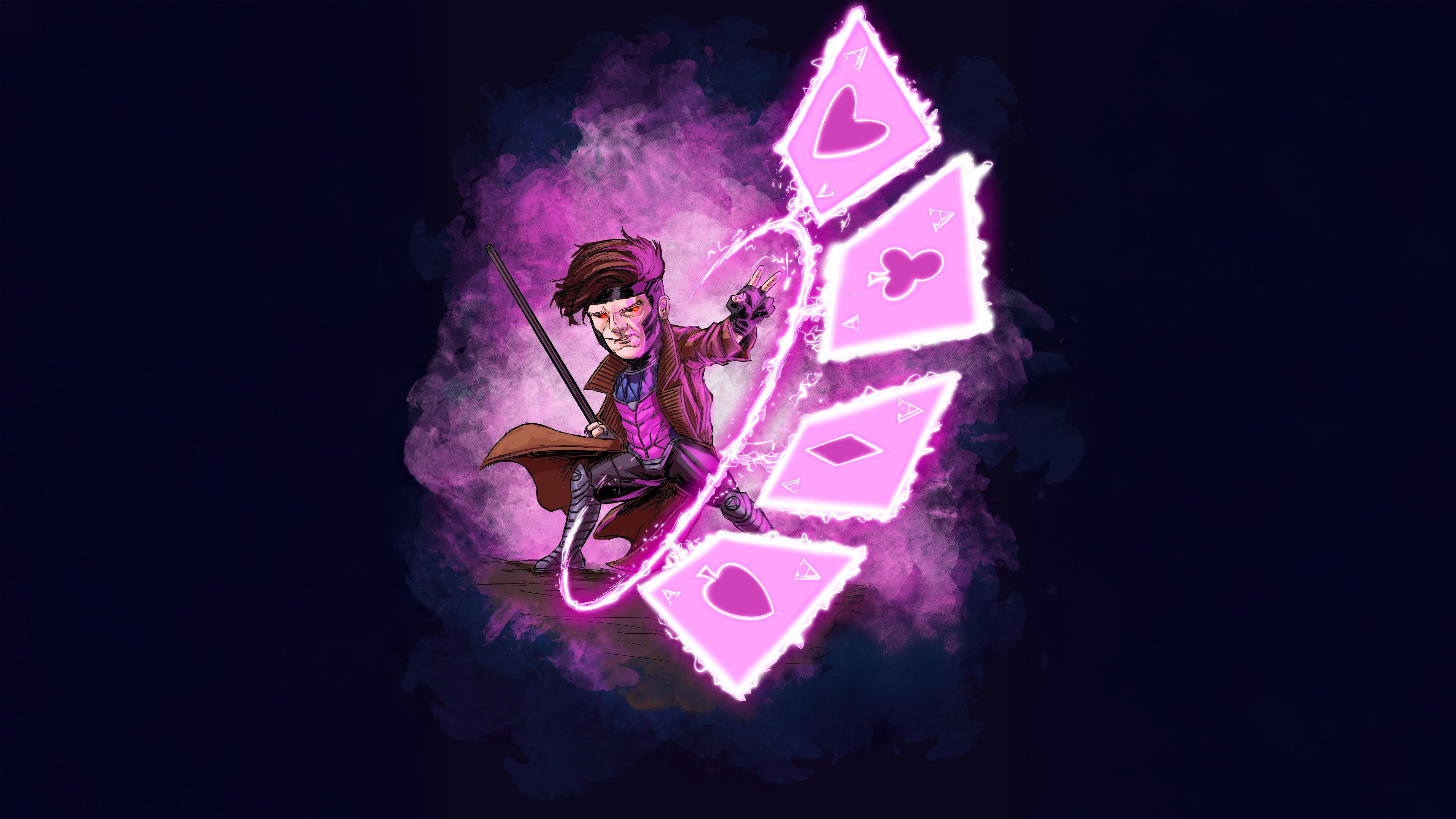 Mini Hero Gambit with Playing Cards HD Wallpaper
