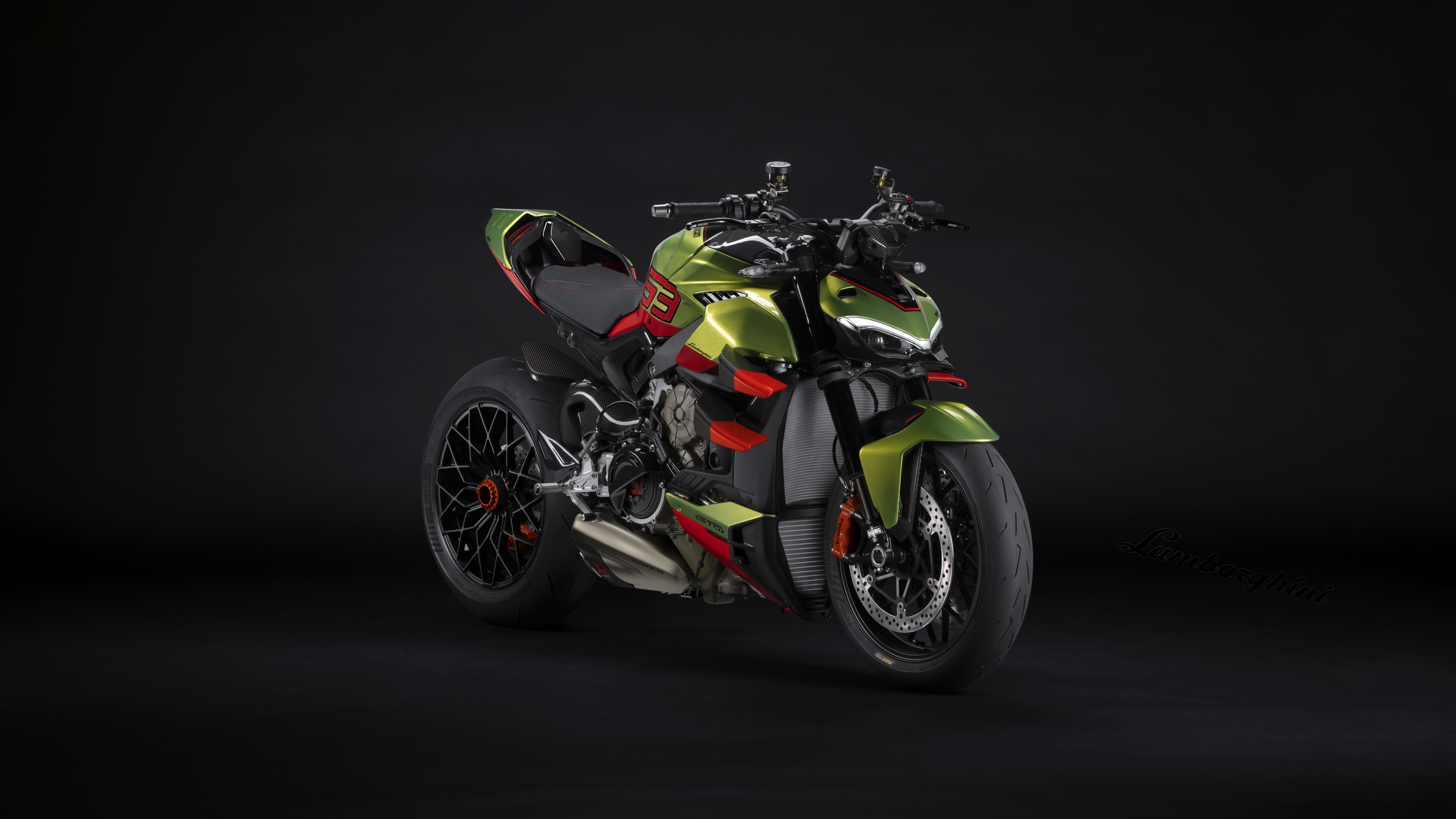 Ducati Streetfighter V4 Lamborghini Limited Edition Motorcycle HD Wallpaper