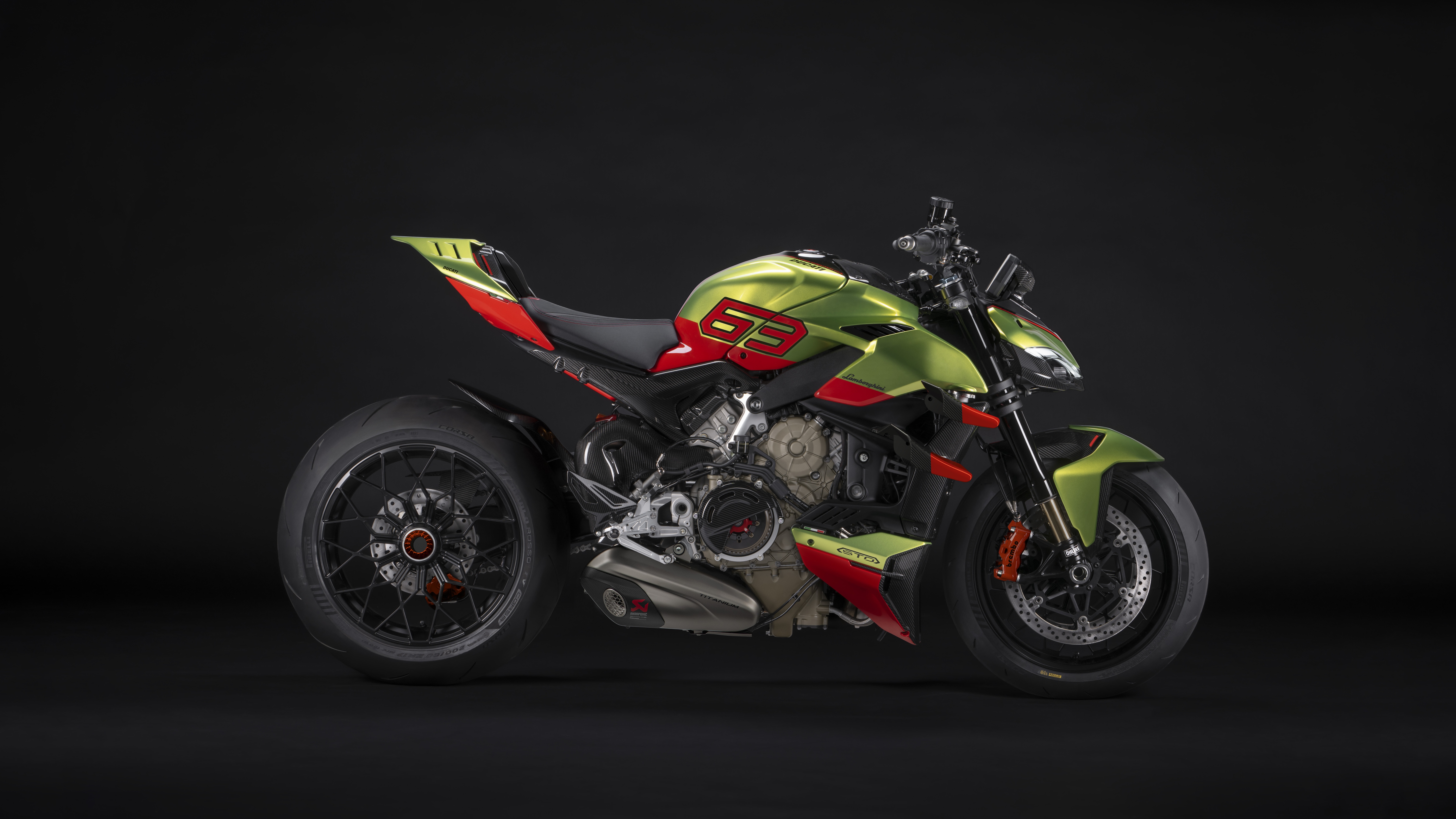 Ducati Streetfighter V4 Lamborghini Limited Edition Motorcycle HD Wallpaper