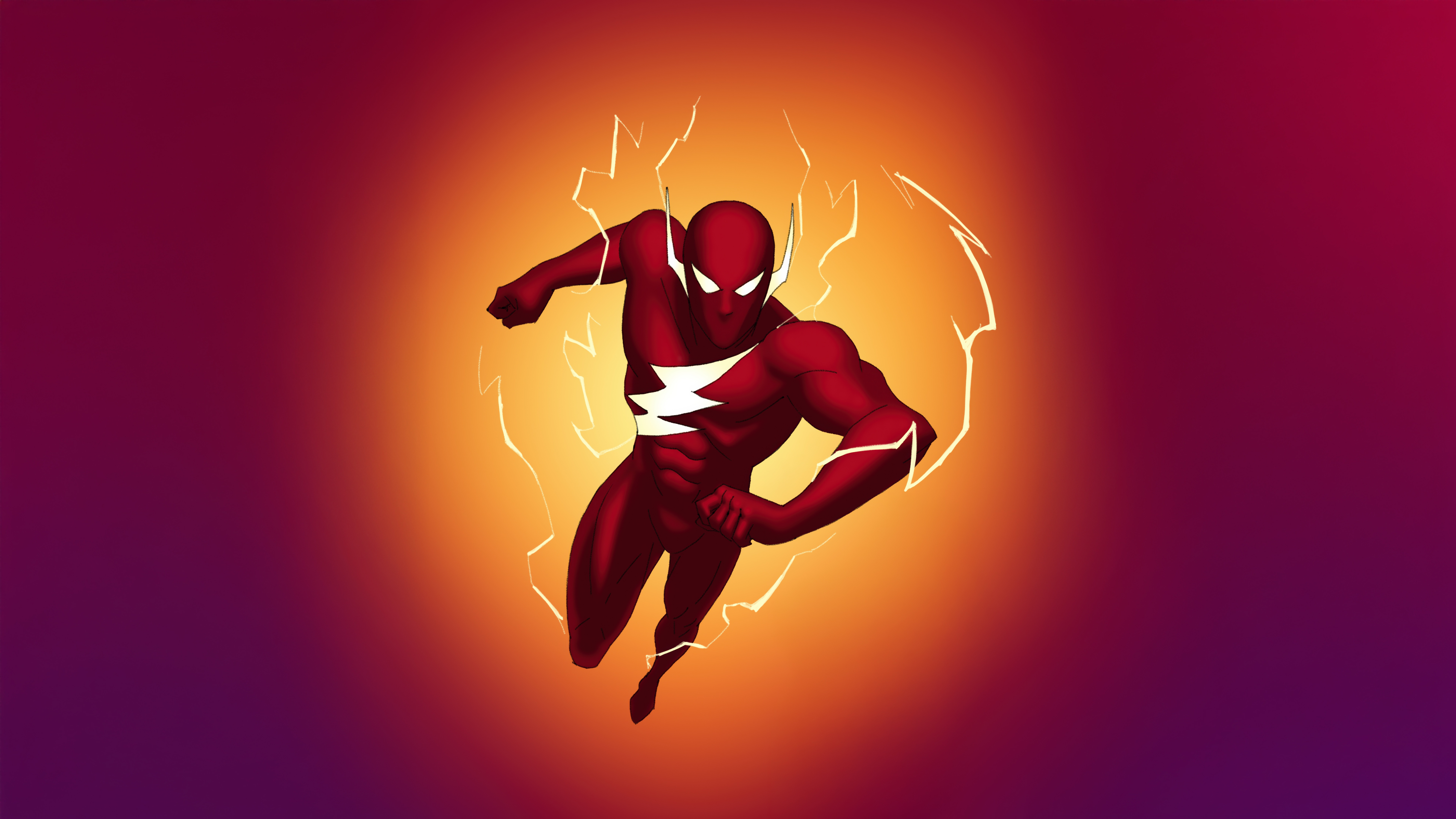 The Flash in a Heroic Leap HD Wallpaper