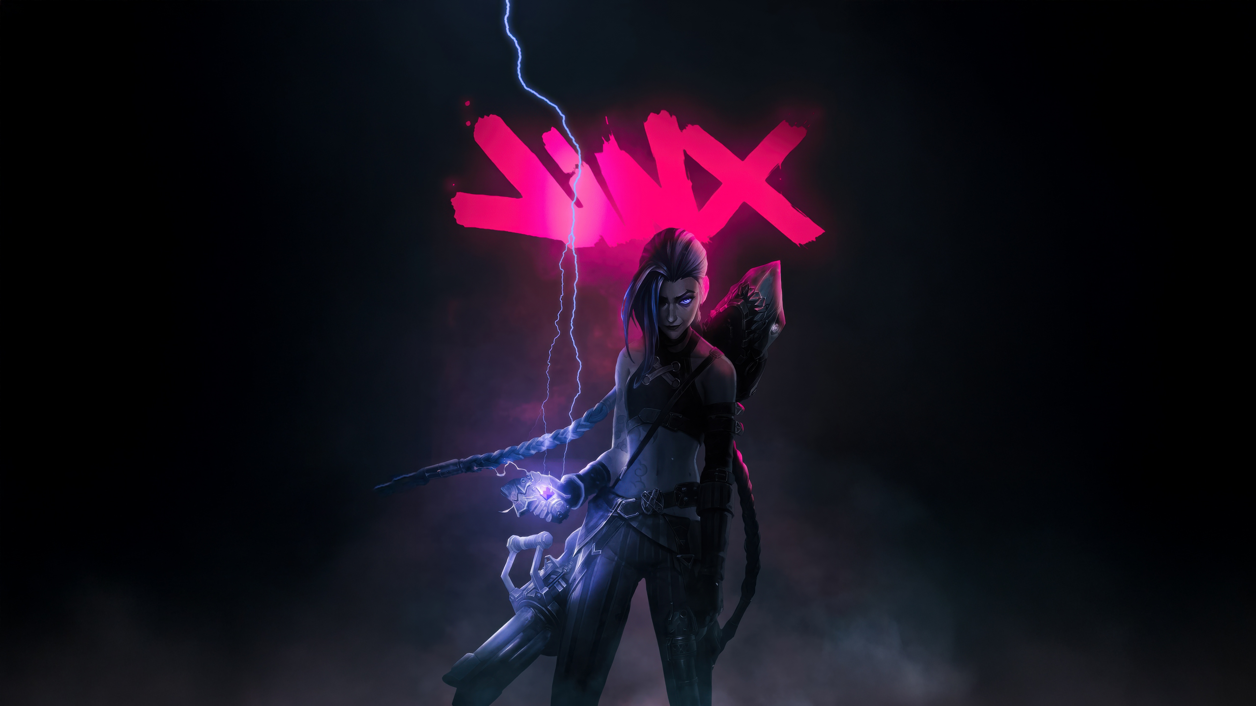 Arcane Jinx Unleashed HD Wallpaper