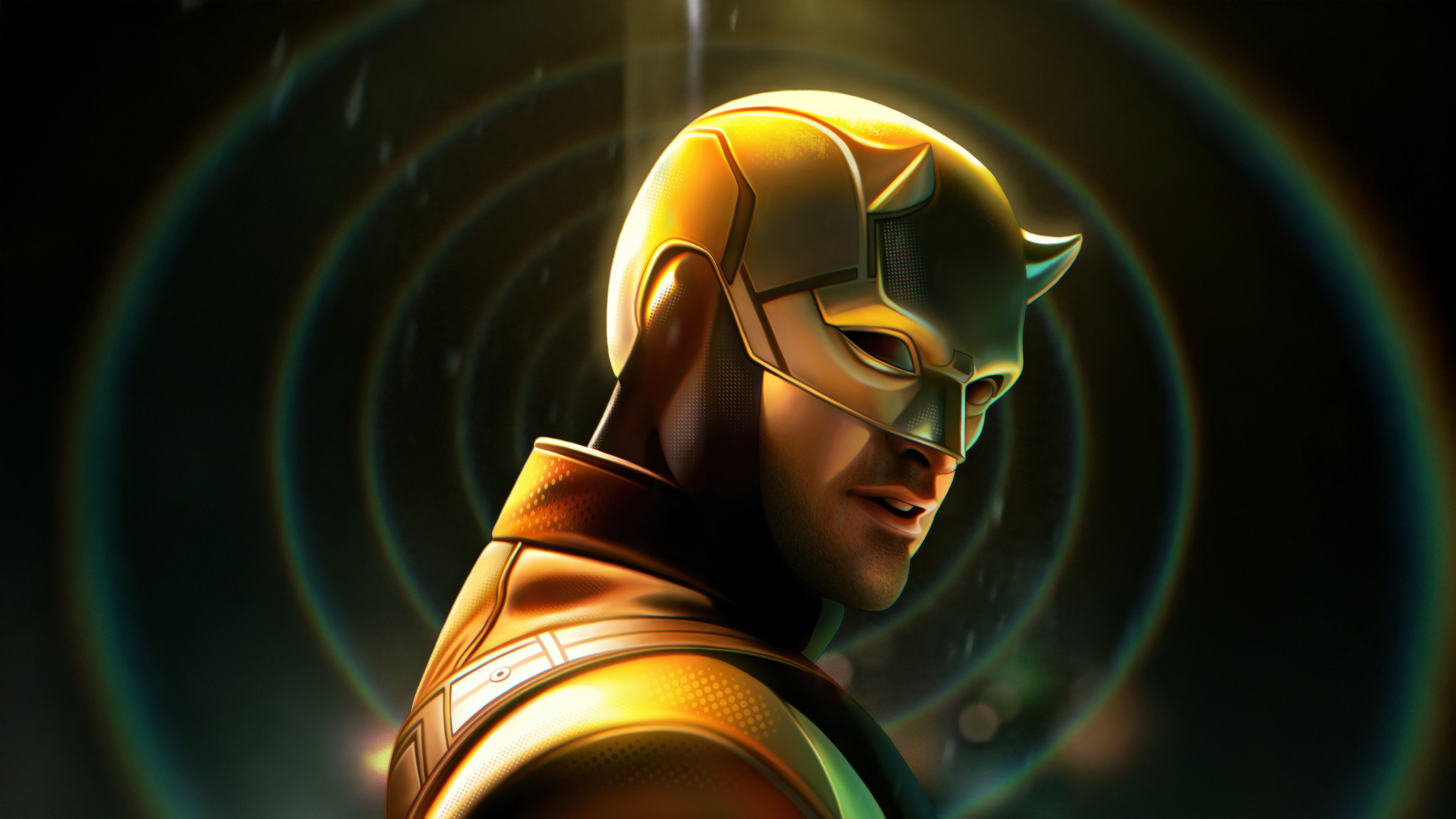 Daredevil in Golden Suit HD Wallpaper