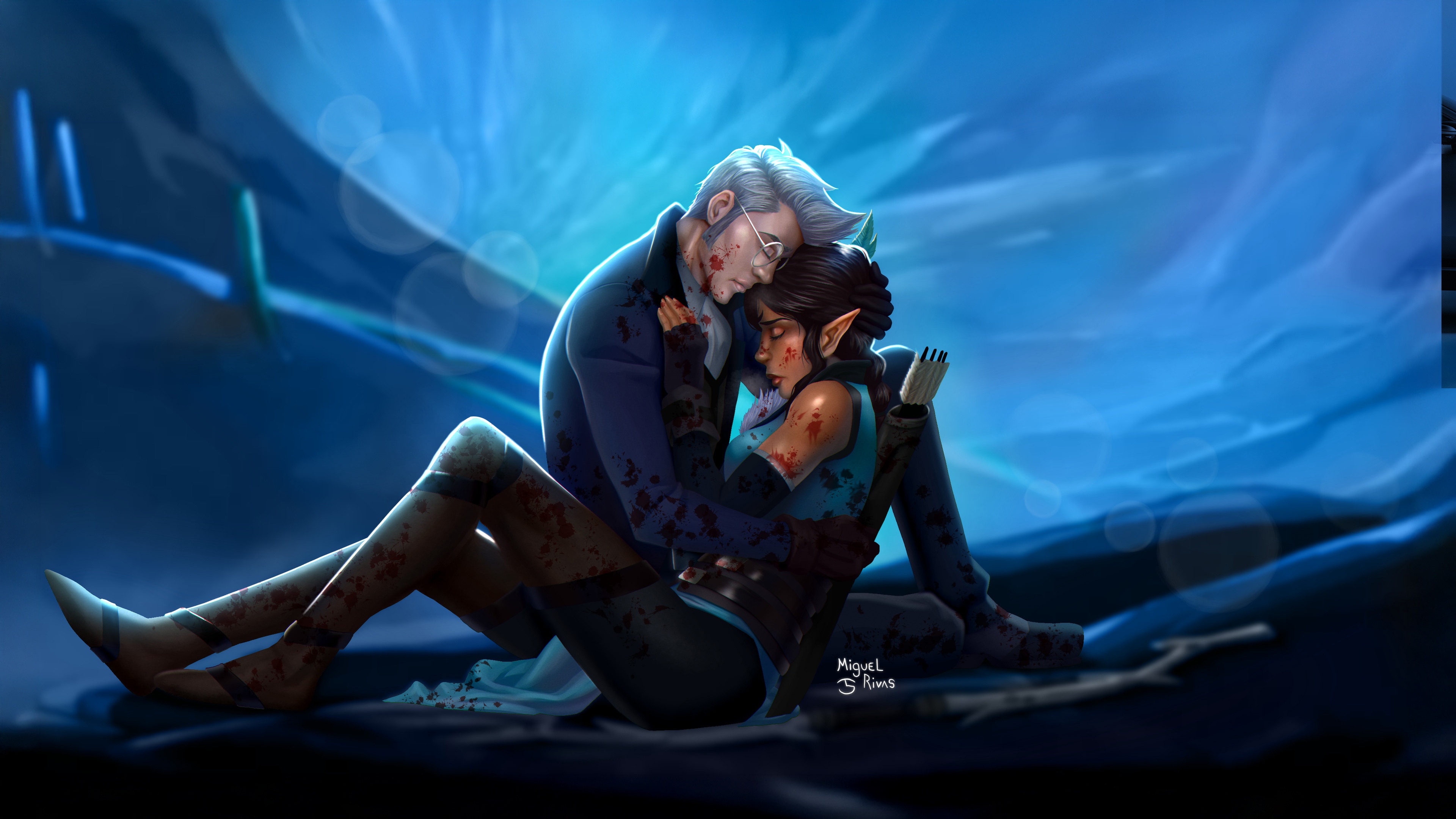 The Legend Of Vox Machina Fanart: Percy and Vexahlia HD Wallpaper