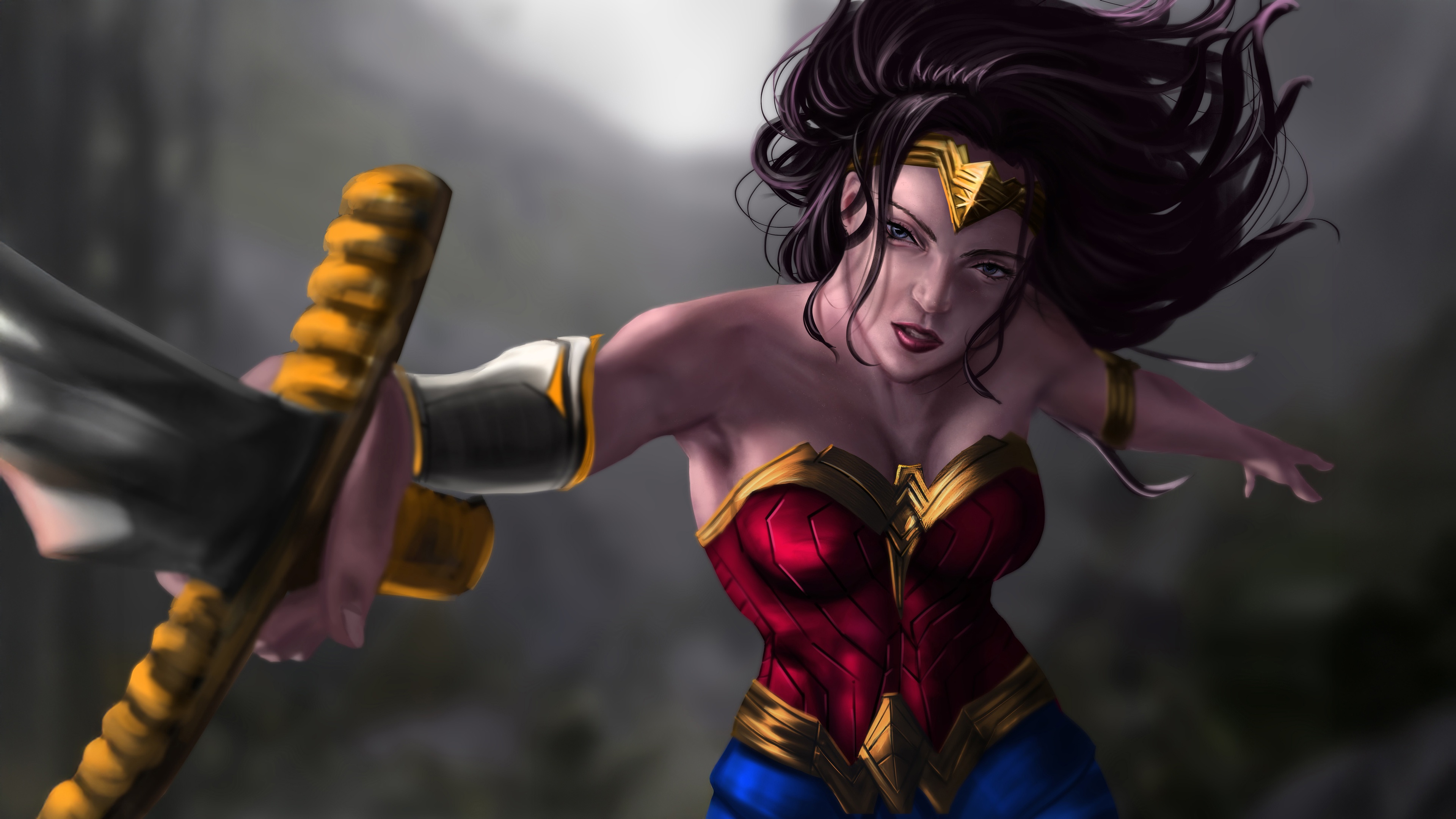 Wonder Woman with Sword HD Wallpaper