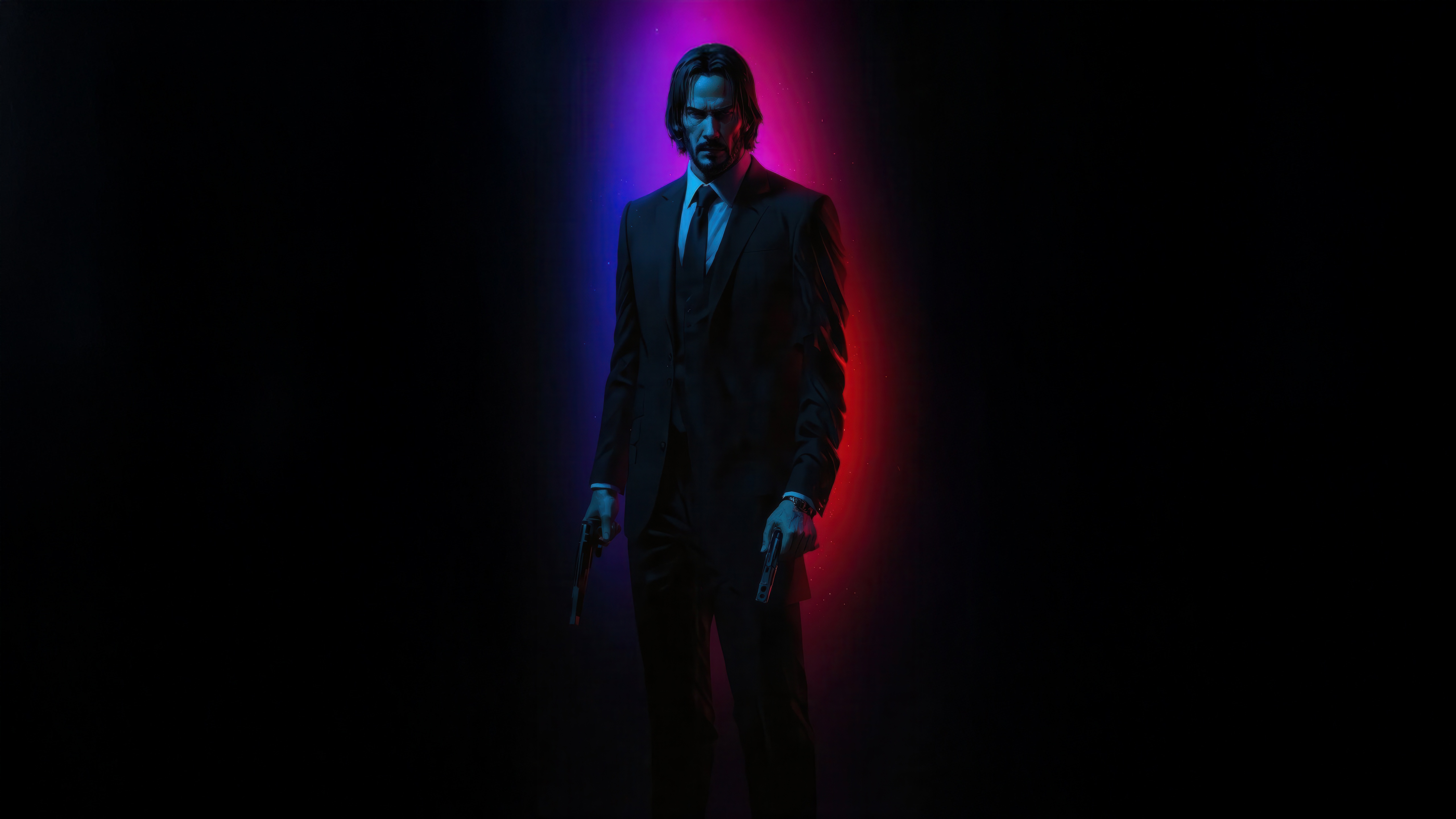 John Wick with Guns HD Wallpaper