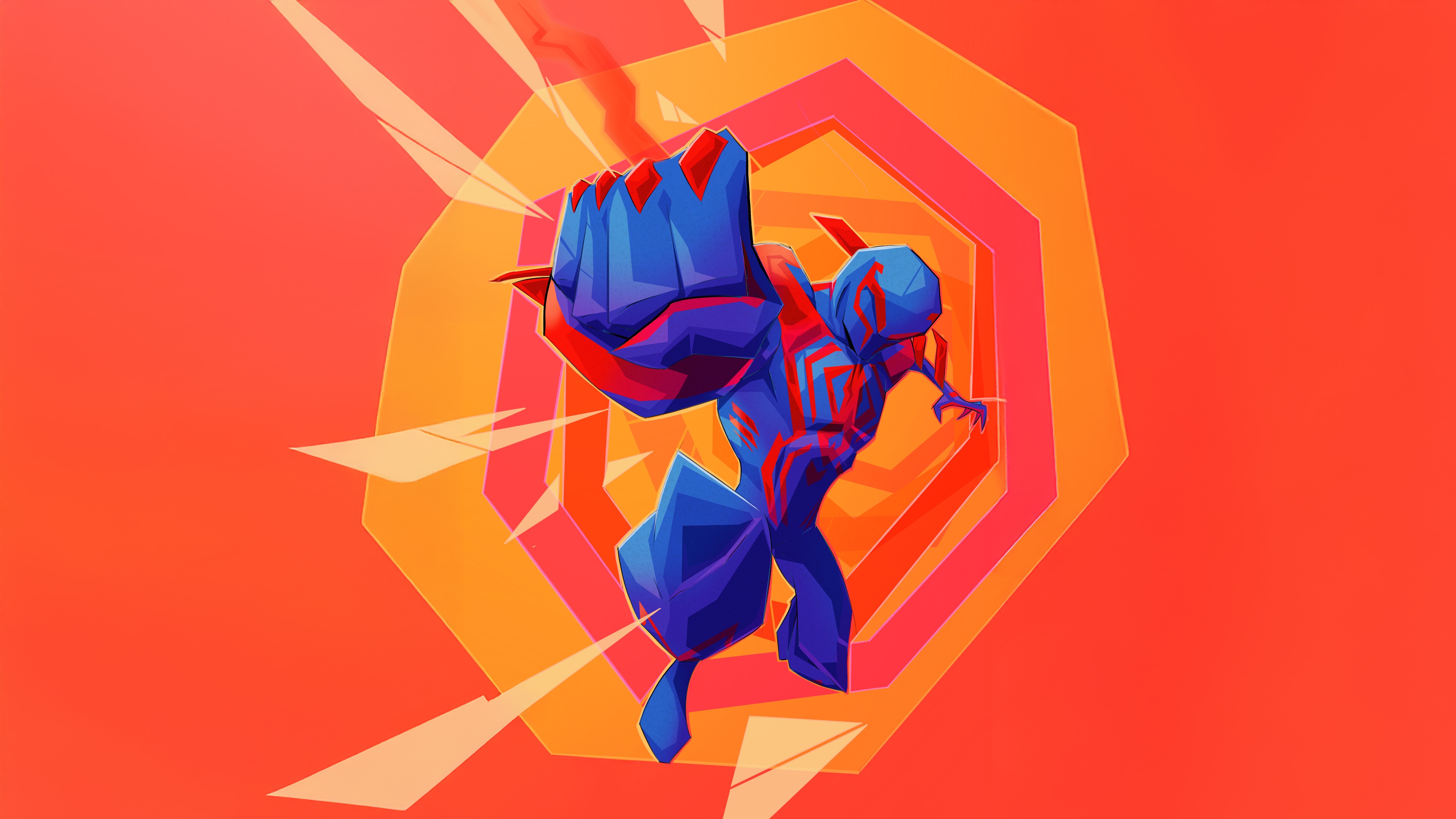 Spider-Man 2099 in Action HD Wallpaper
