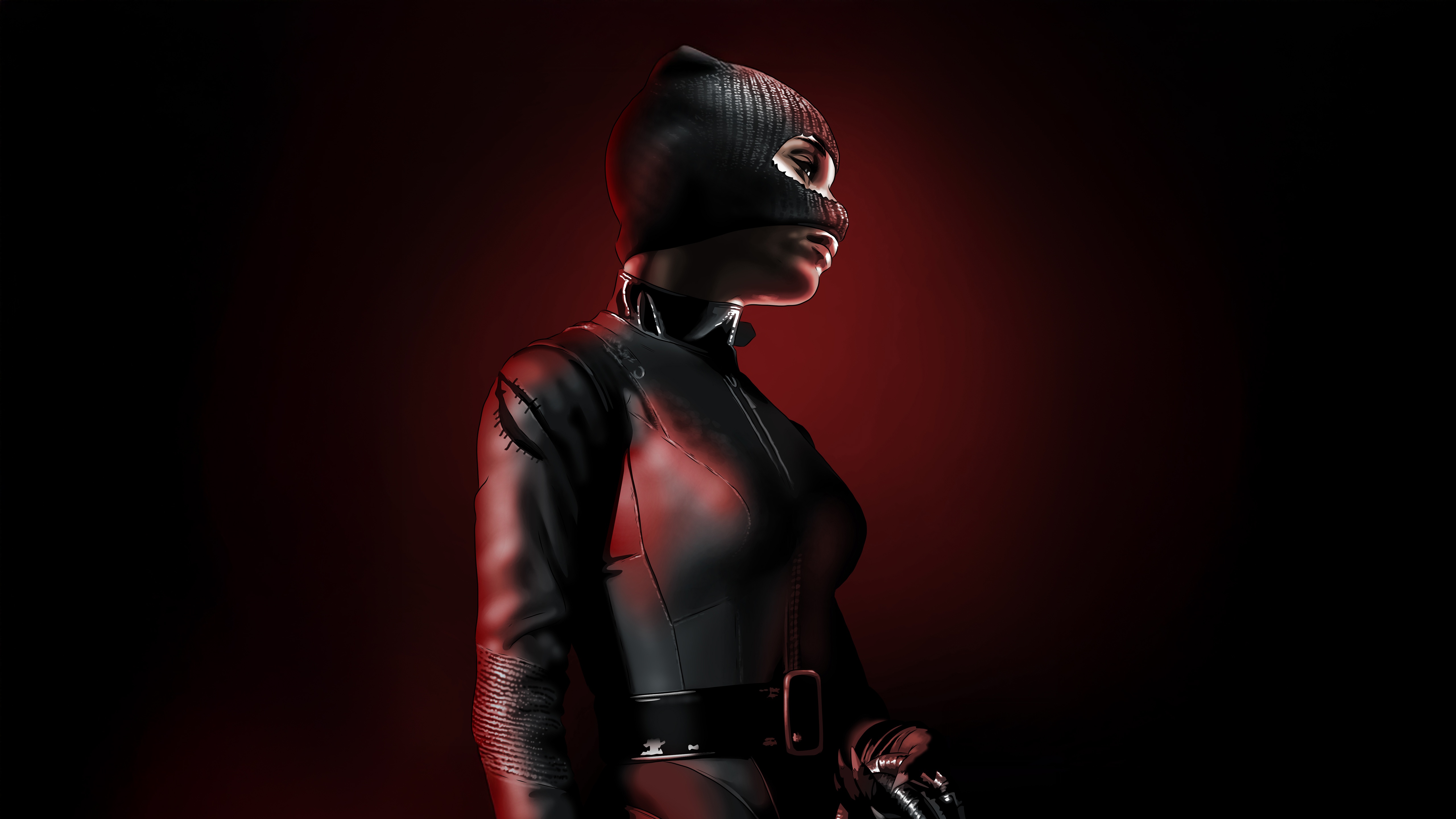 Zoe Kravitz as Catwoman in black suit HD Wallpaper