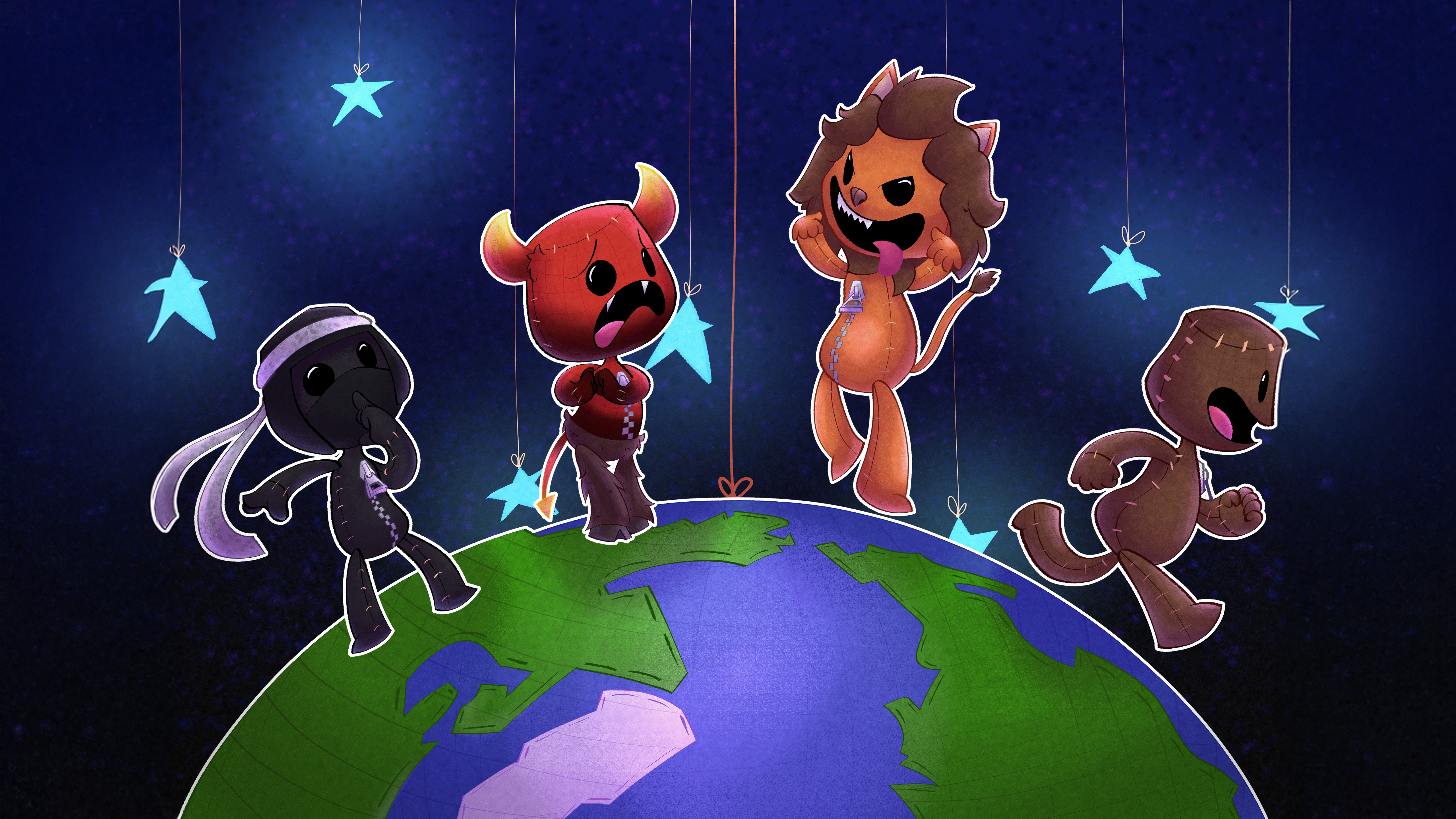 Puppet Parade A Night Above The Earth HD Wallpaper