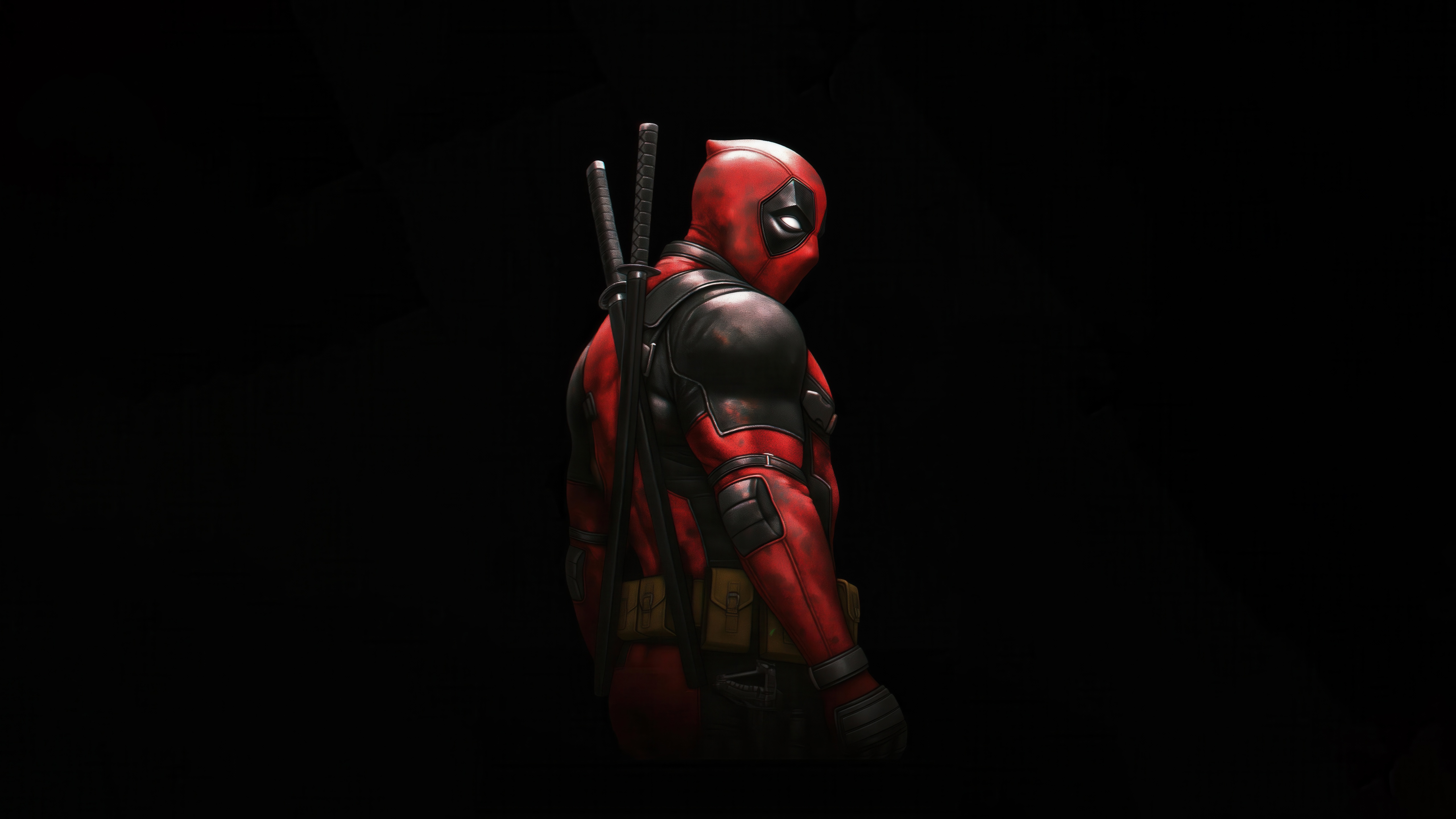 Deadpool Standing with Swords HD Wallpaper