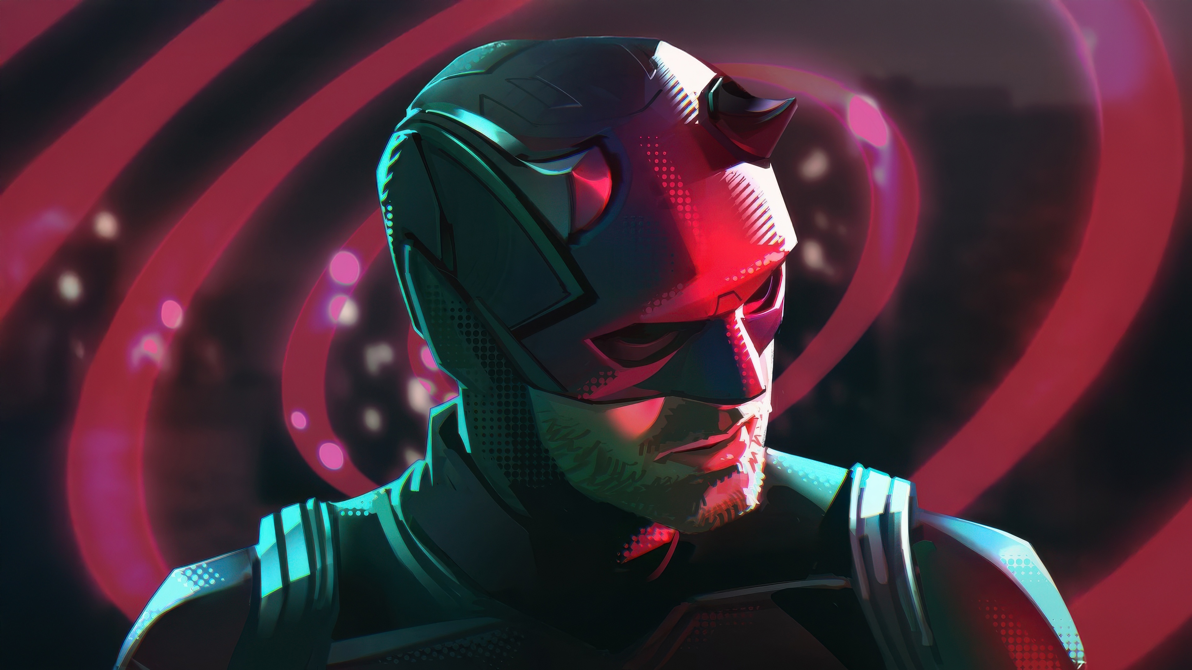 Daredevil in a stylized portrait HD Wallpaper