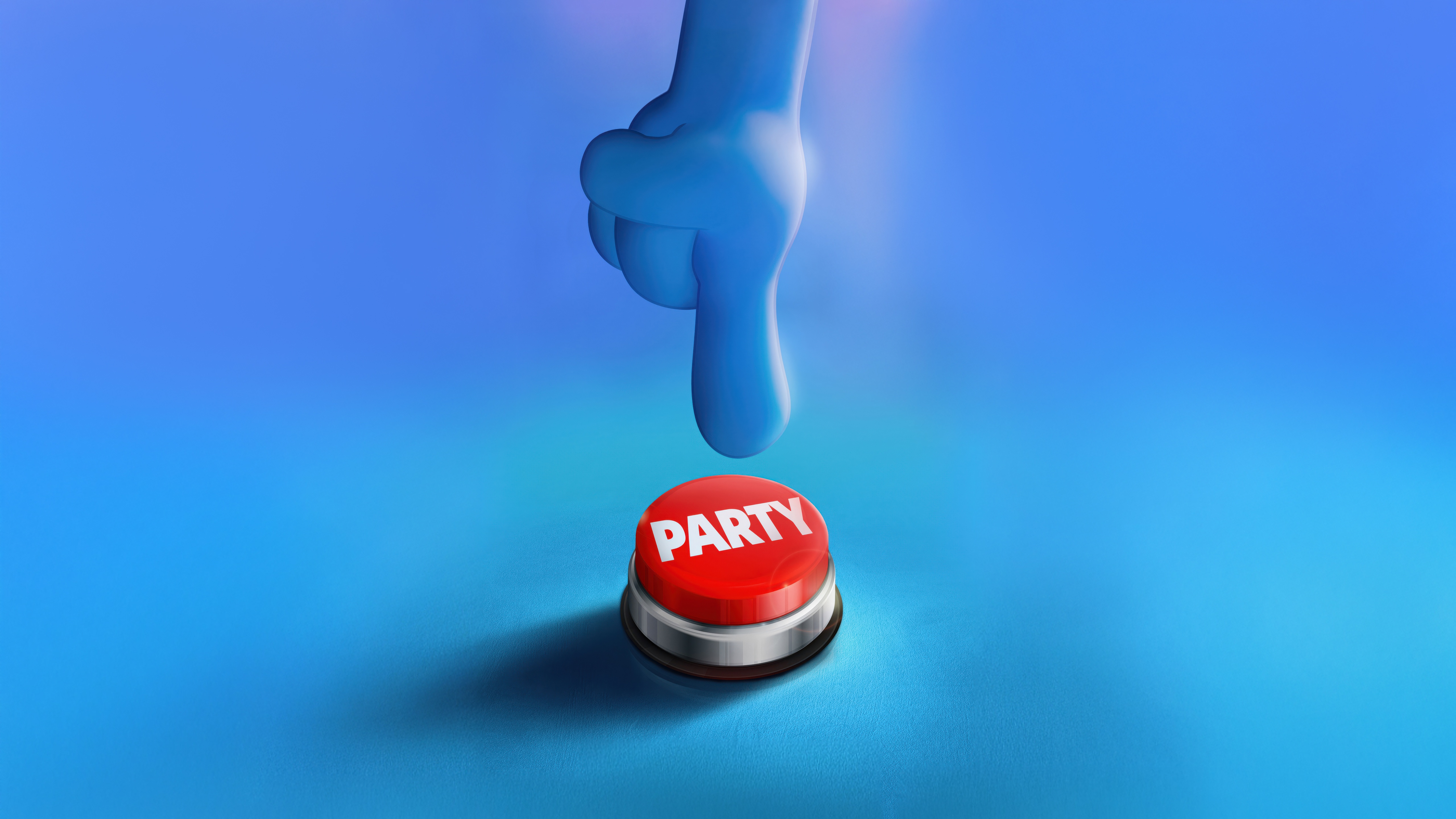 The Smurfs Movie 2025 Party Button HD Wallpaper