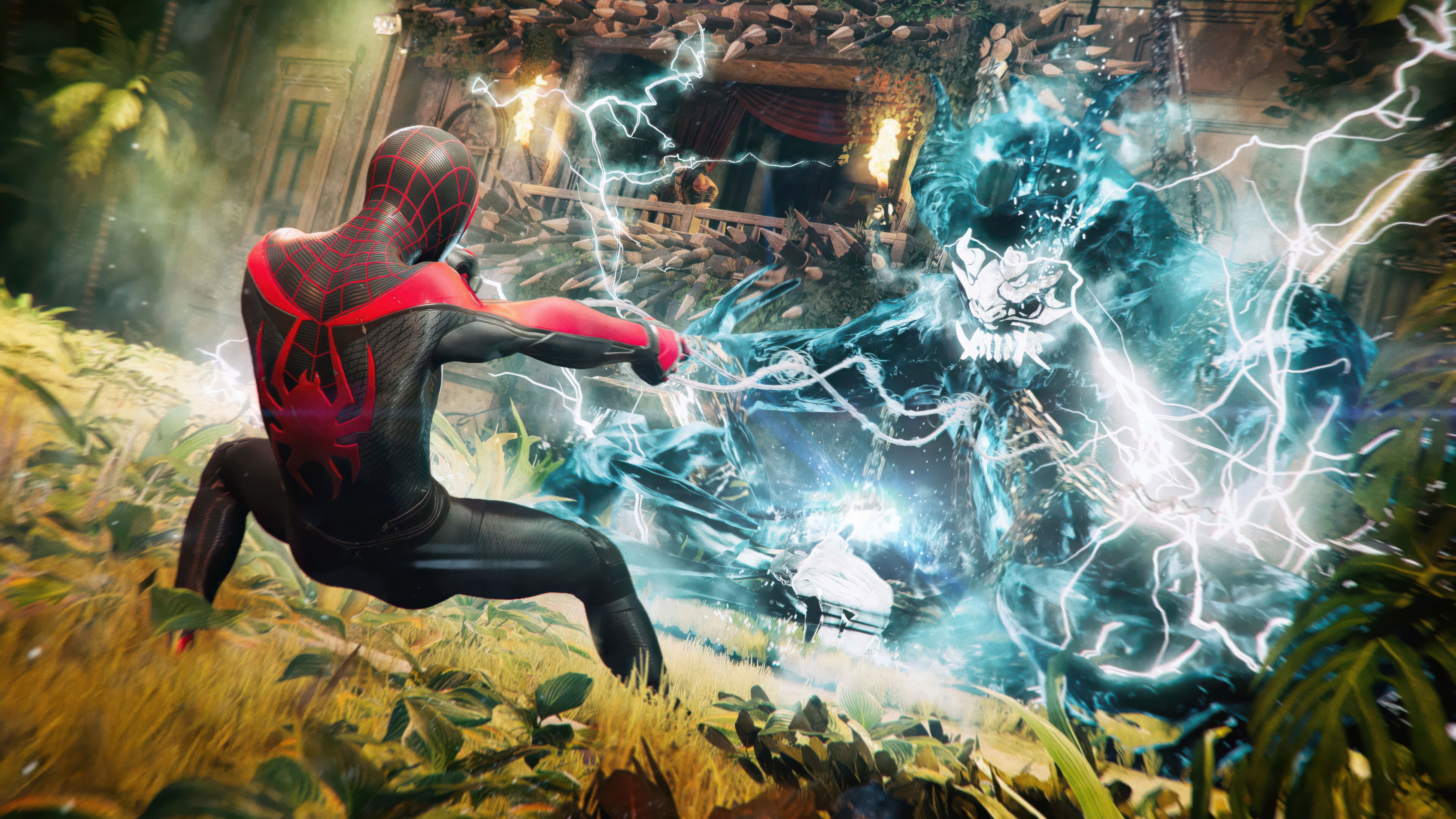 Marvel's Spider-Man 2 Miles Morales Fighting HD Wallpaper