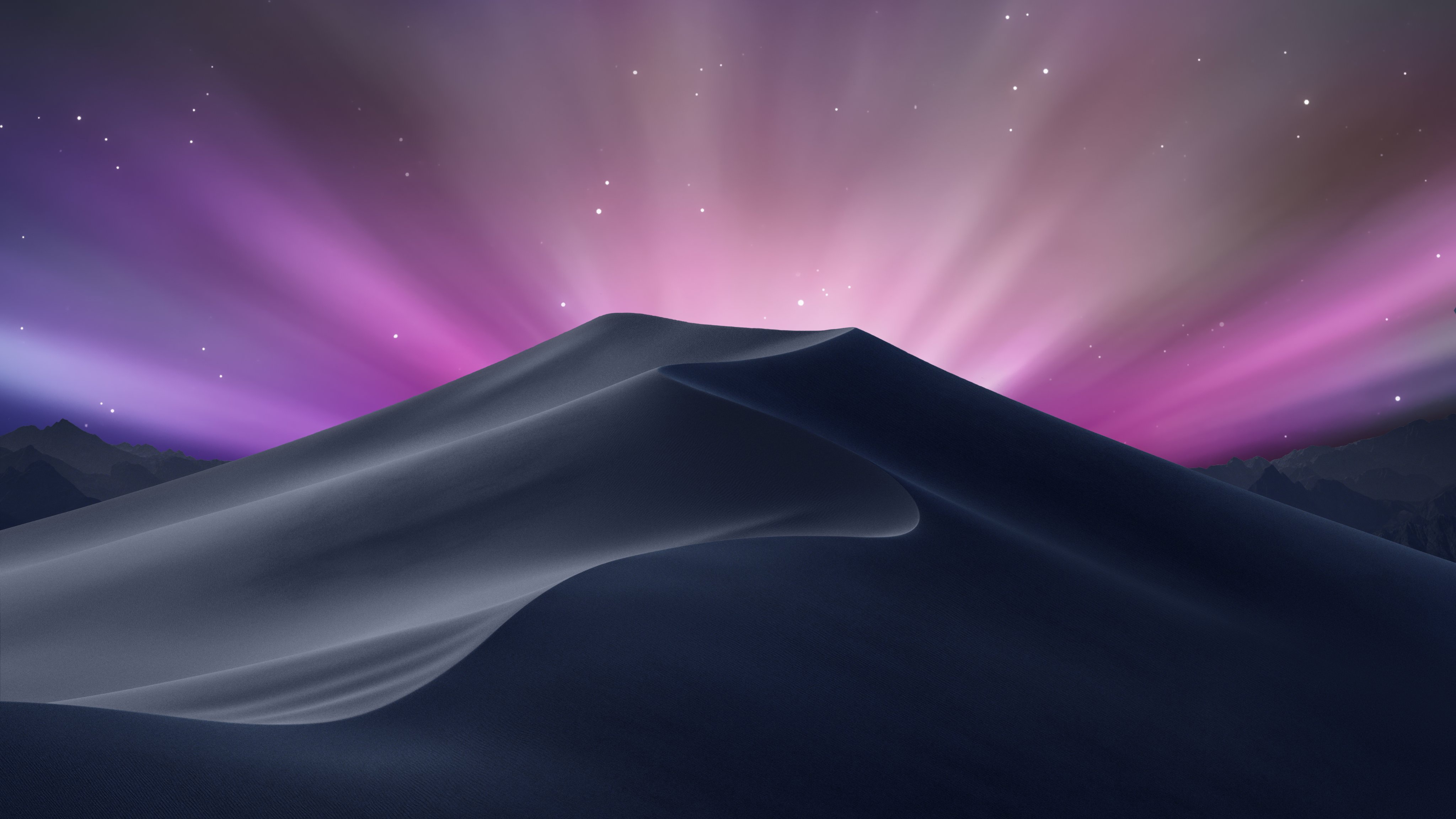 Desert Dunes Under Aurora Borealis HD Wallpaper