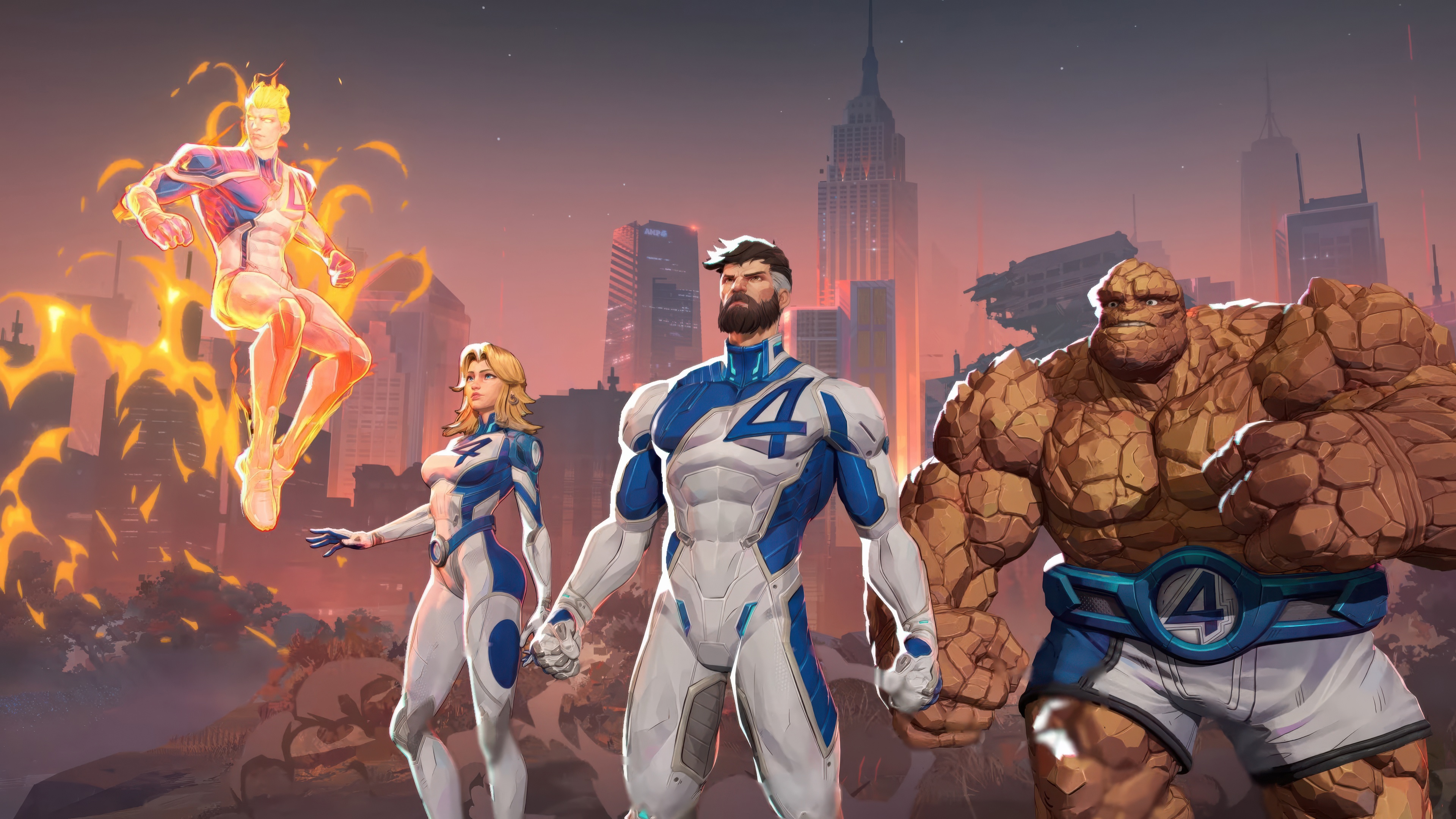 Fantastic Four In Marvel Rivals Game HD Wallpaper