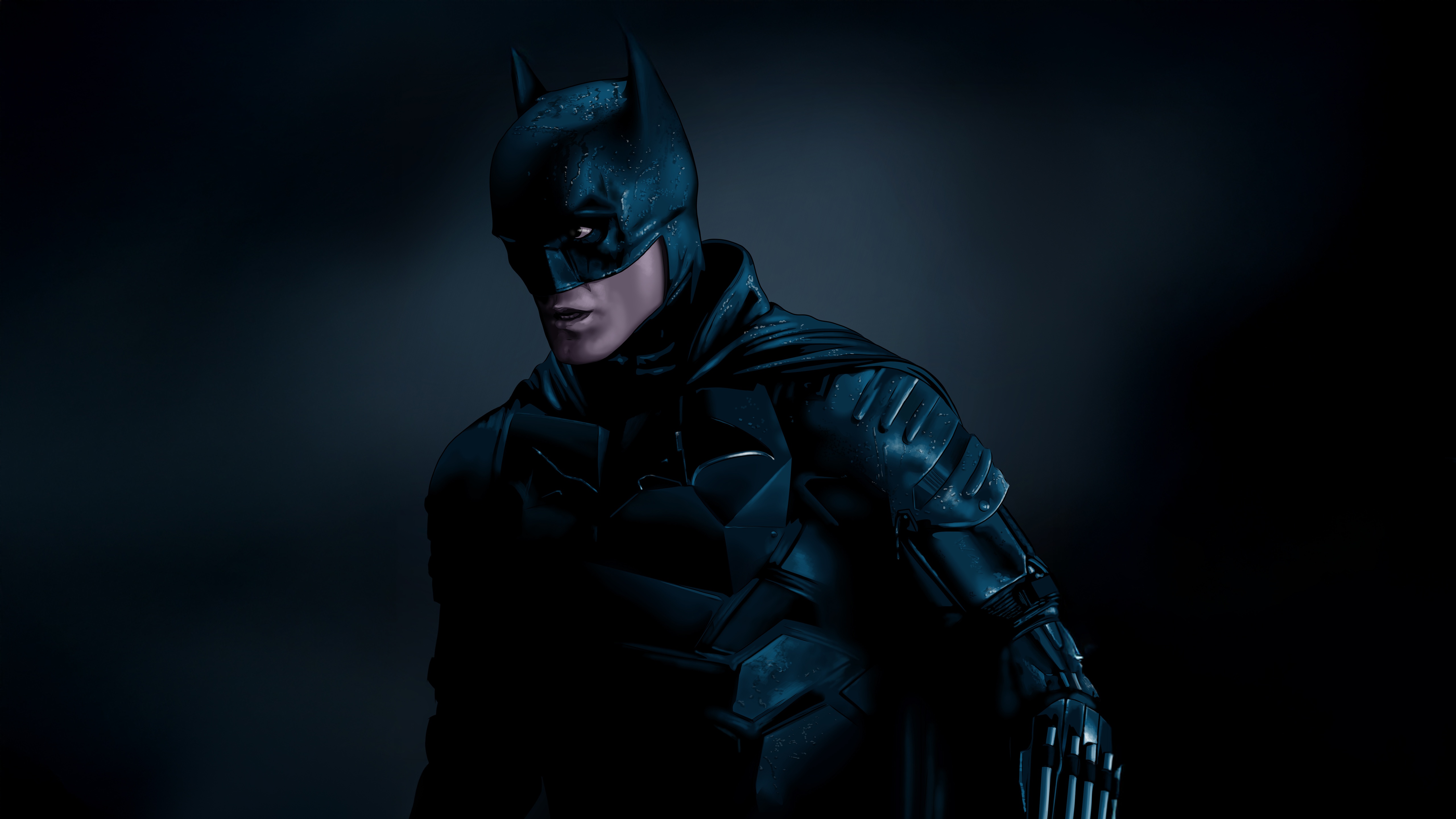 Batman in a dark suit HD Wallpaper