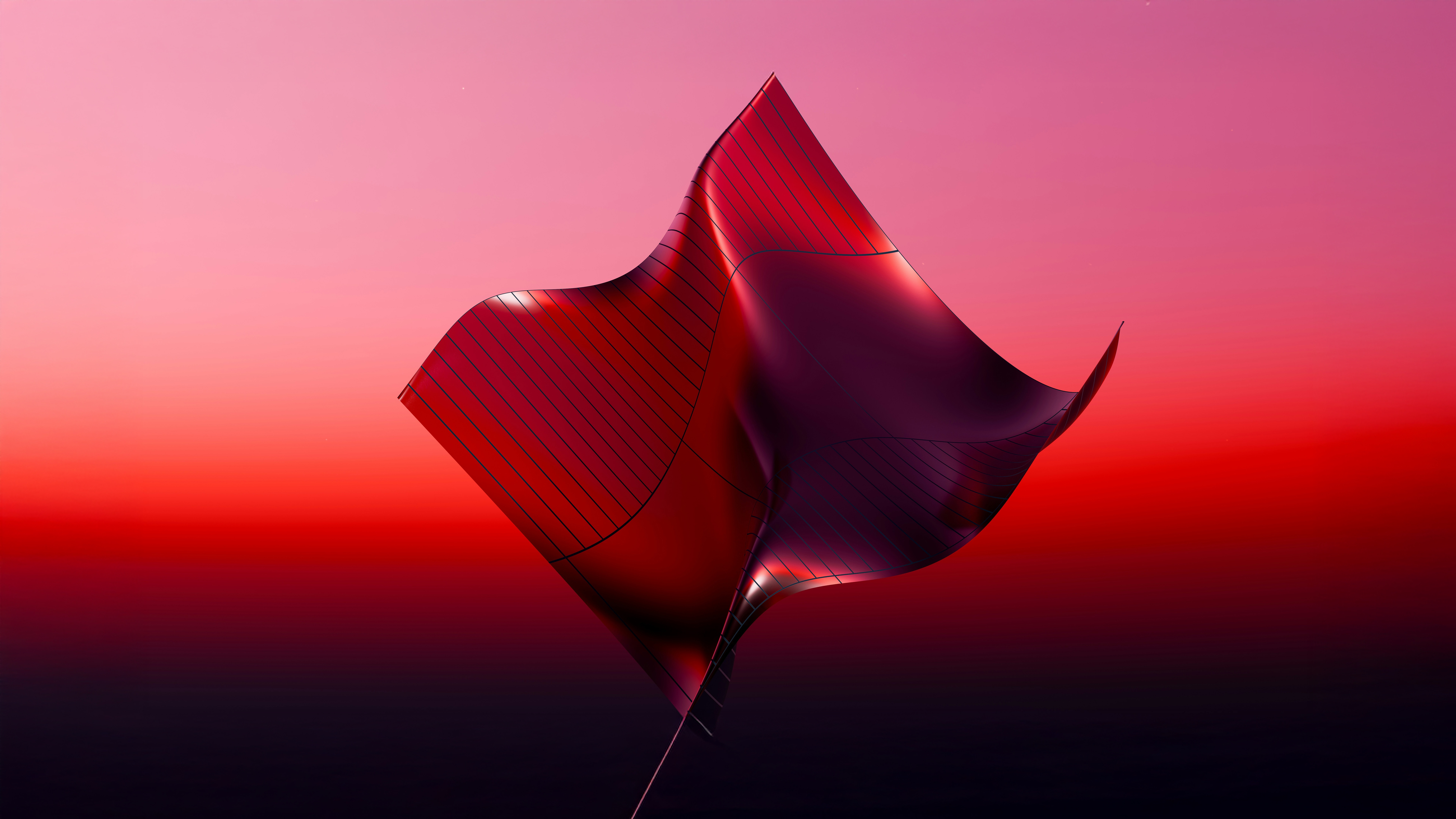 Red Petal Blossom Render Art HD Wallpaper