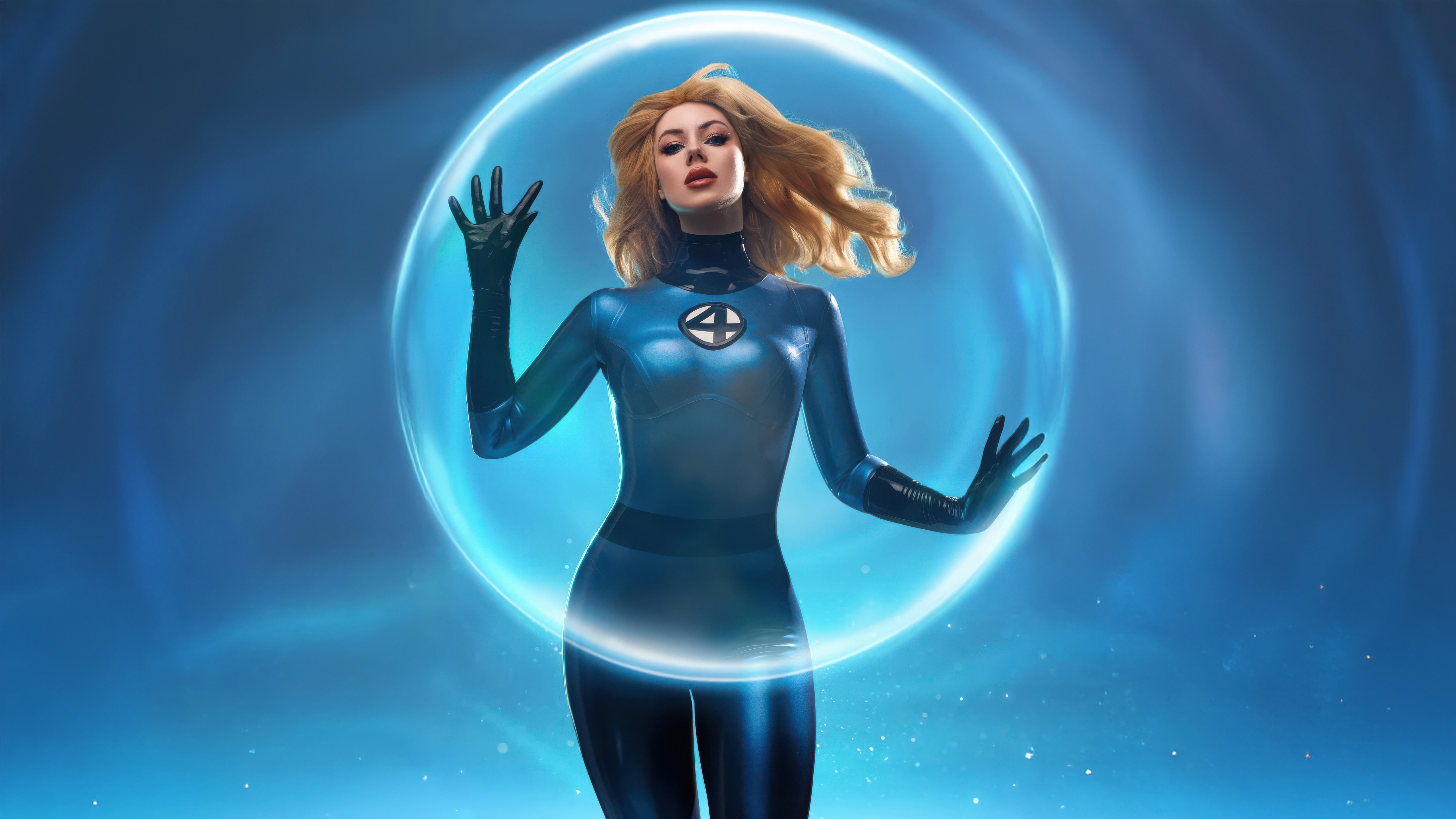 Invisible Woman in a Force Field HD Wallpaper