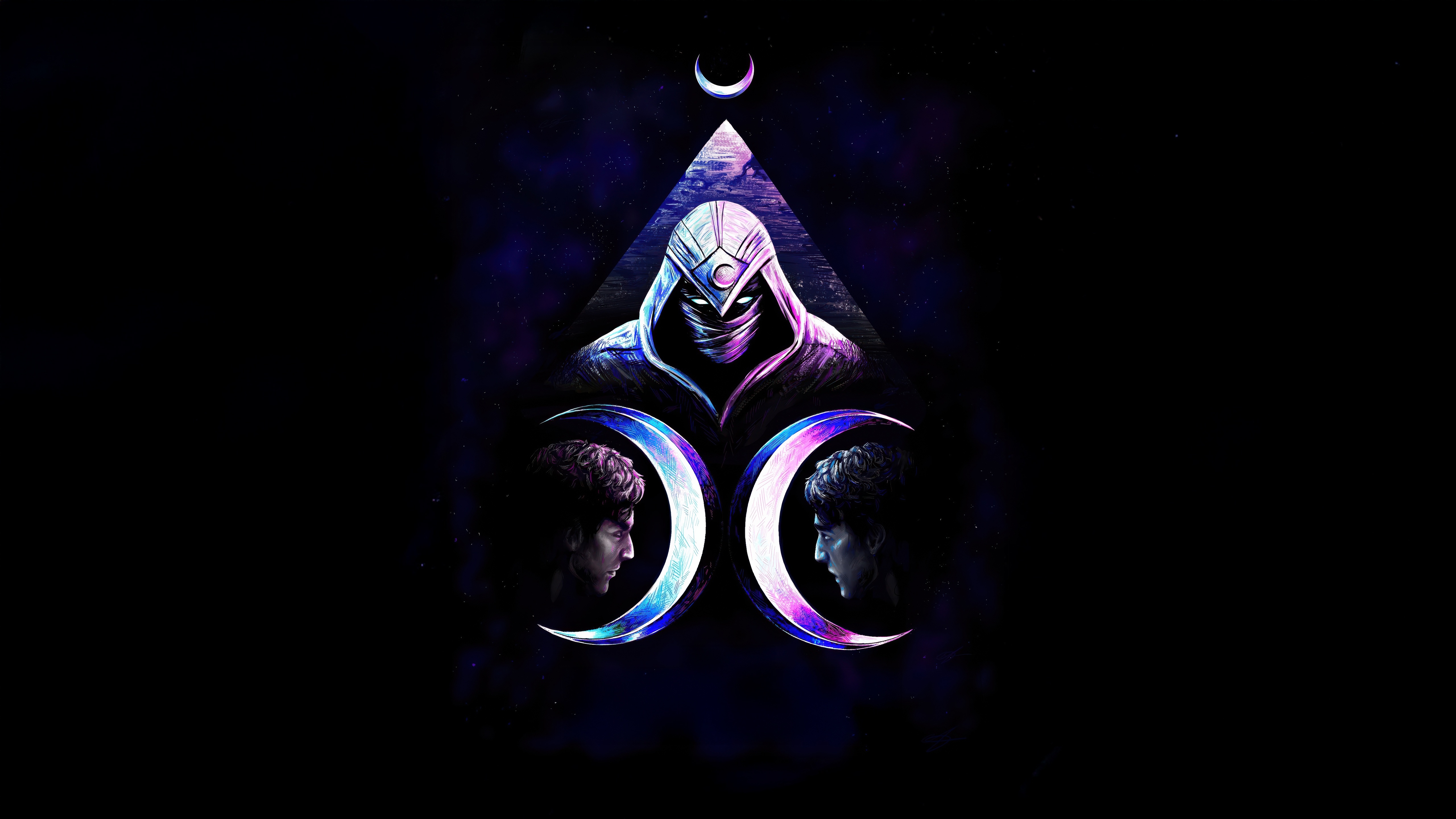 Moon Knight and two faces of Steven Grant HD Wallpaper