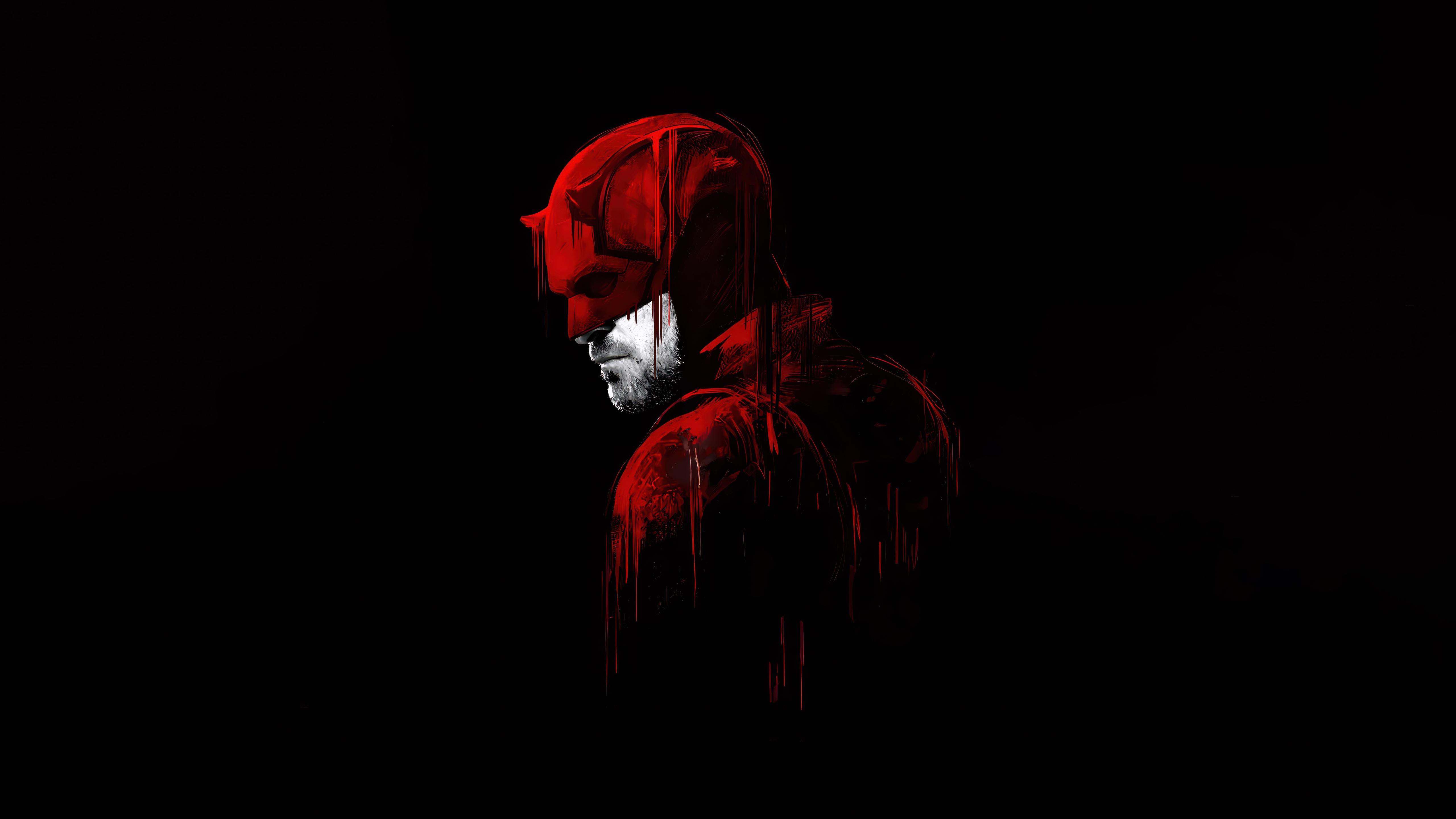 Daredevil in Red Costume HD Wallpaper