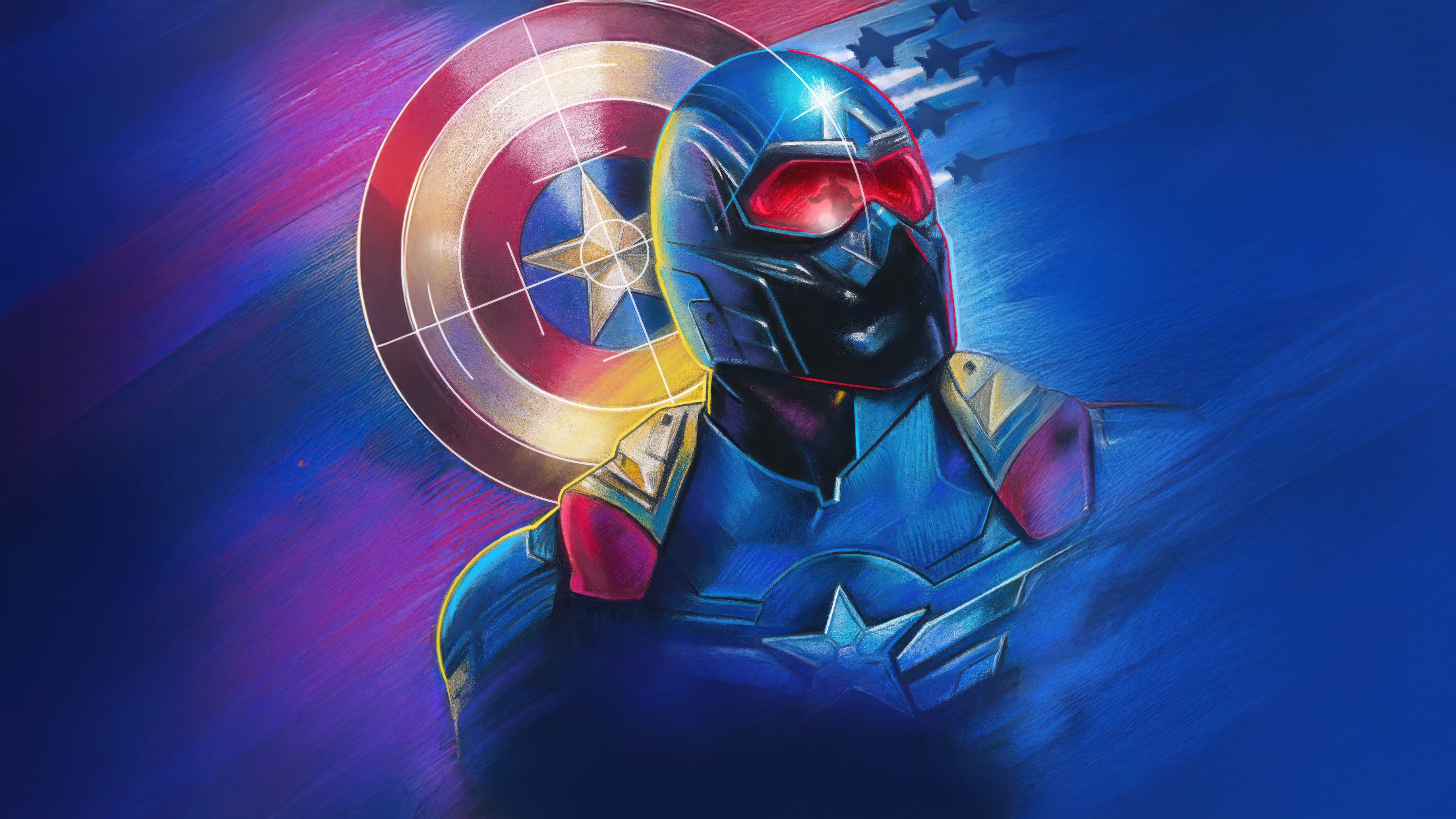 The Falcon as Captain America HD Wallpaper