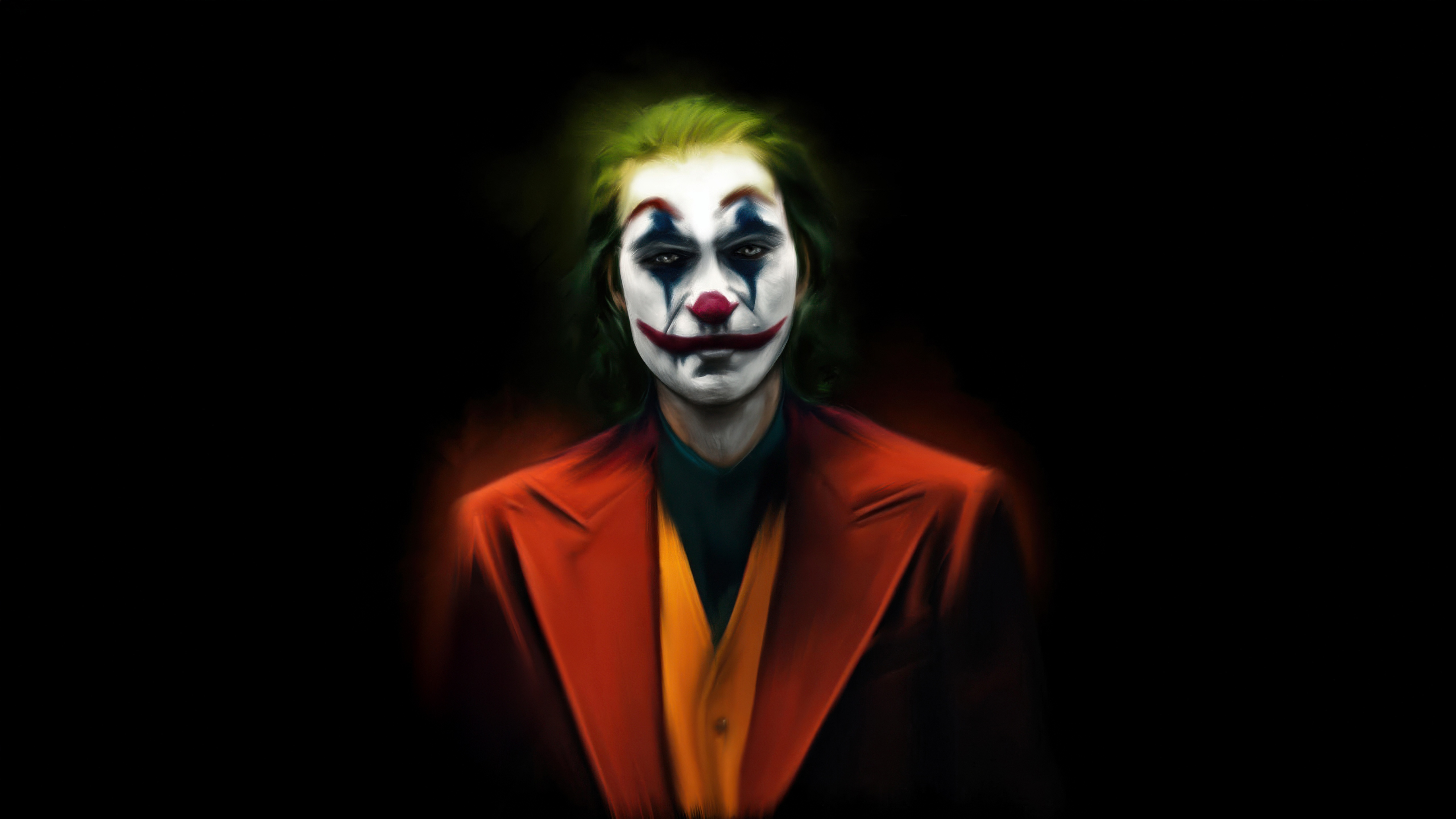 The Joker in a Red Suit HD Wallpaper