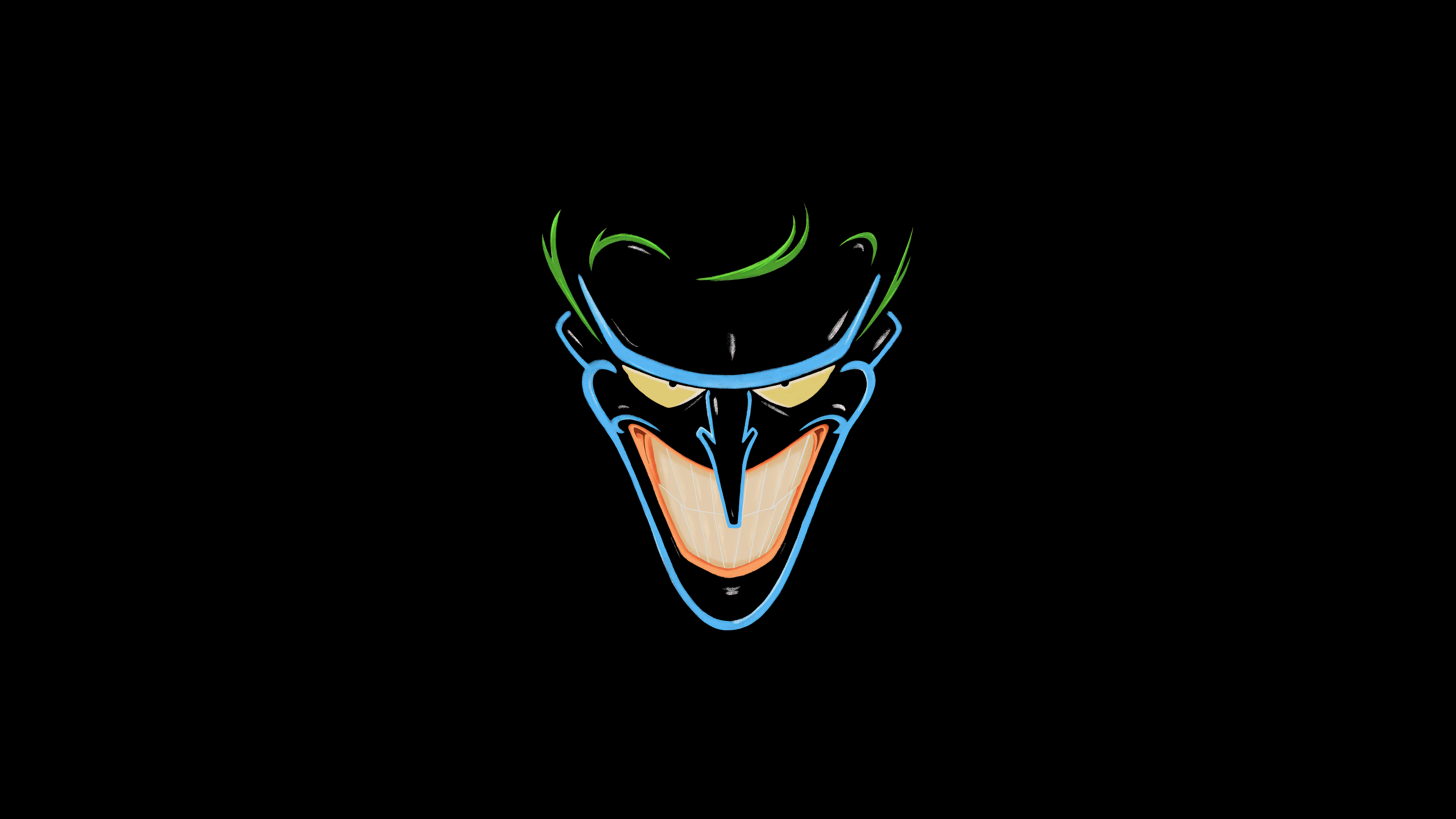 The Joker's face in the shadows HD Wallpaper