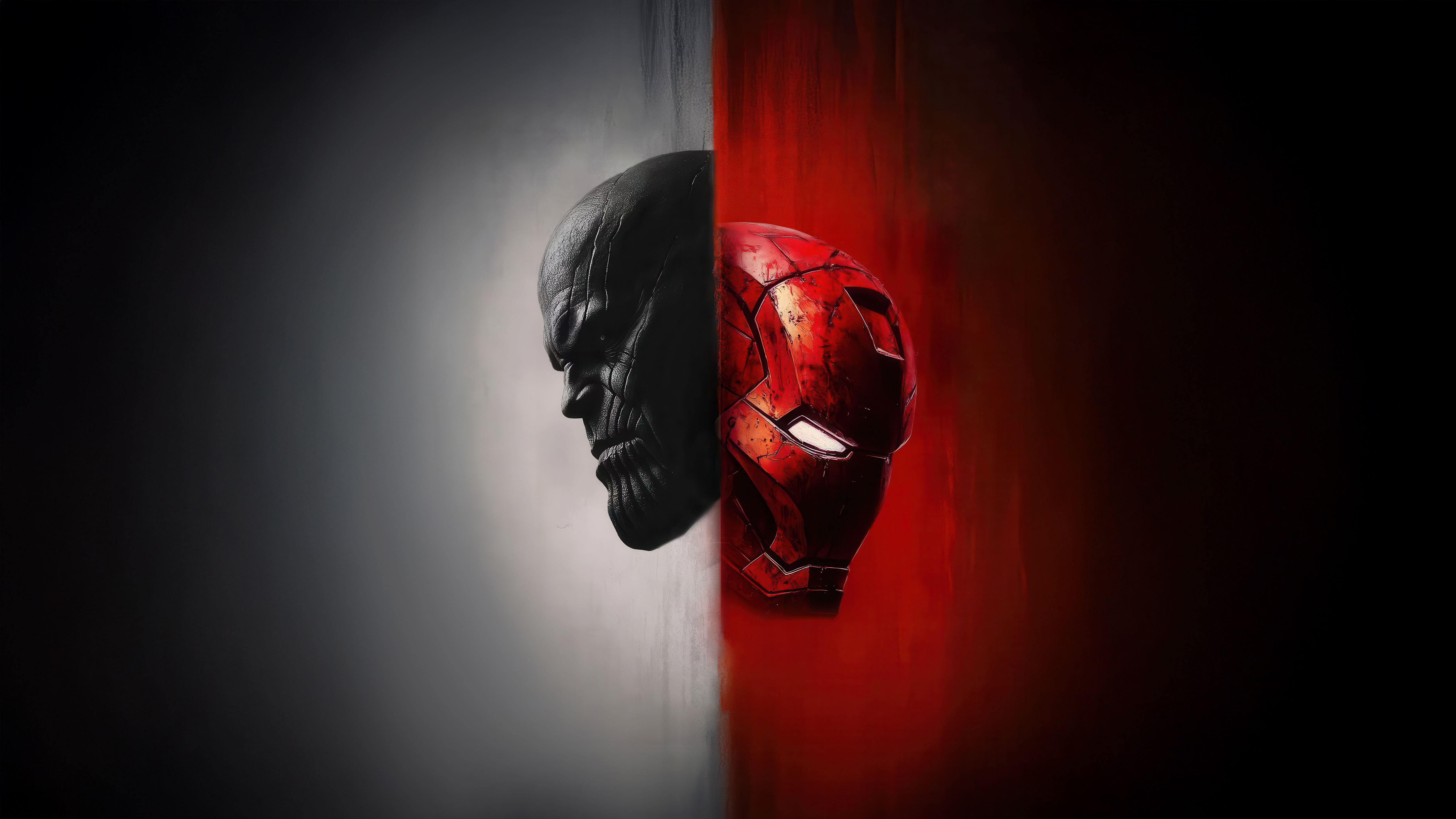 Iron Man vs. Thanos Endgame Clash HD Wallpaper