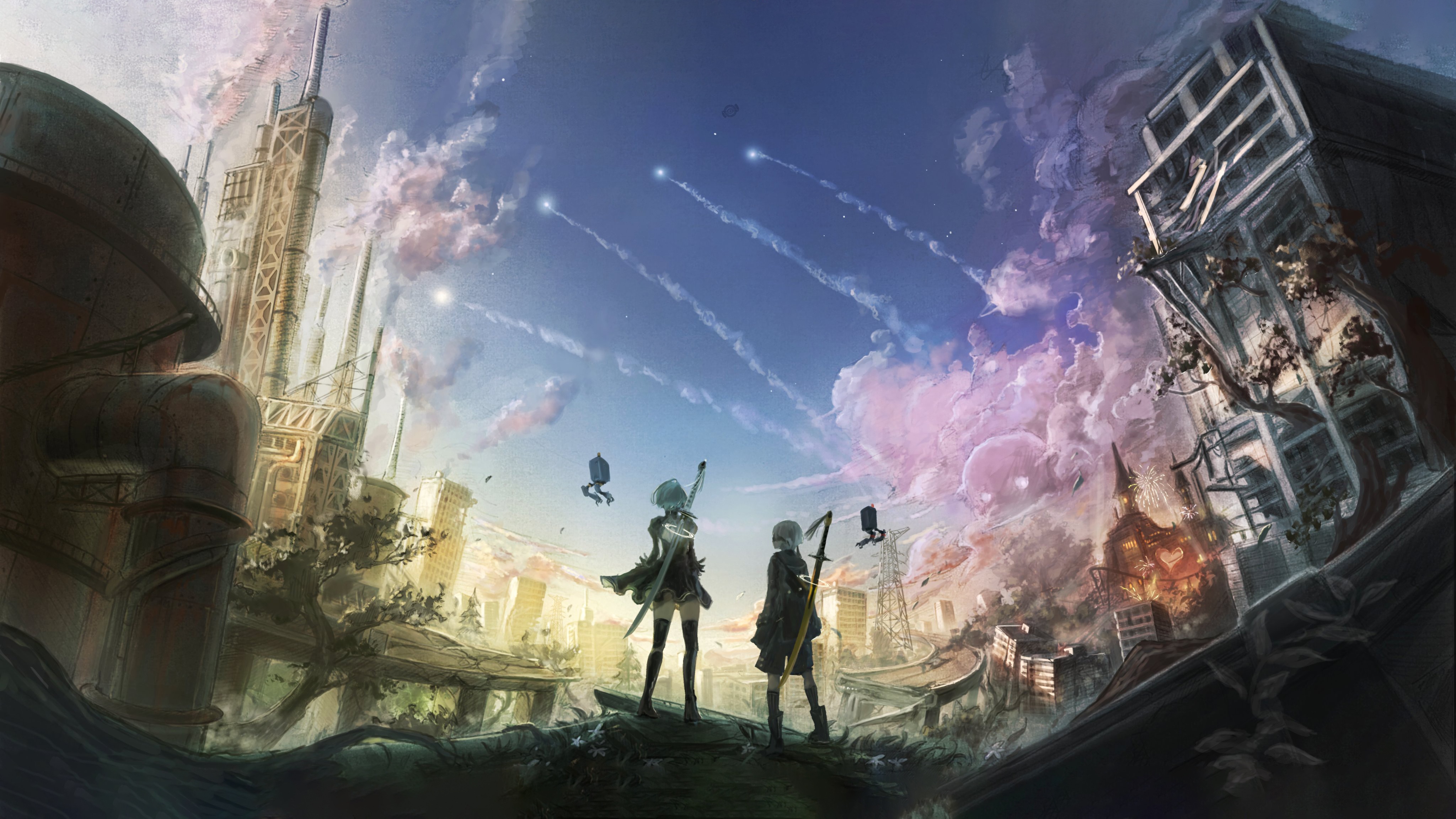 Nier Automata 6th Anniversary HD Wallpaper
