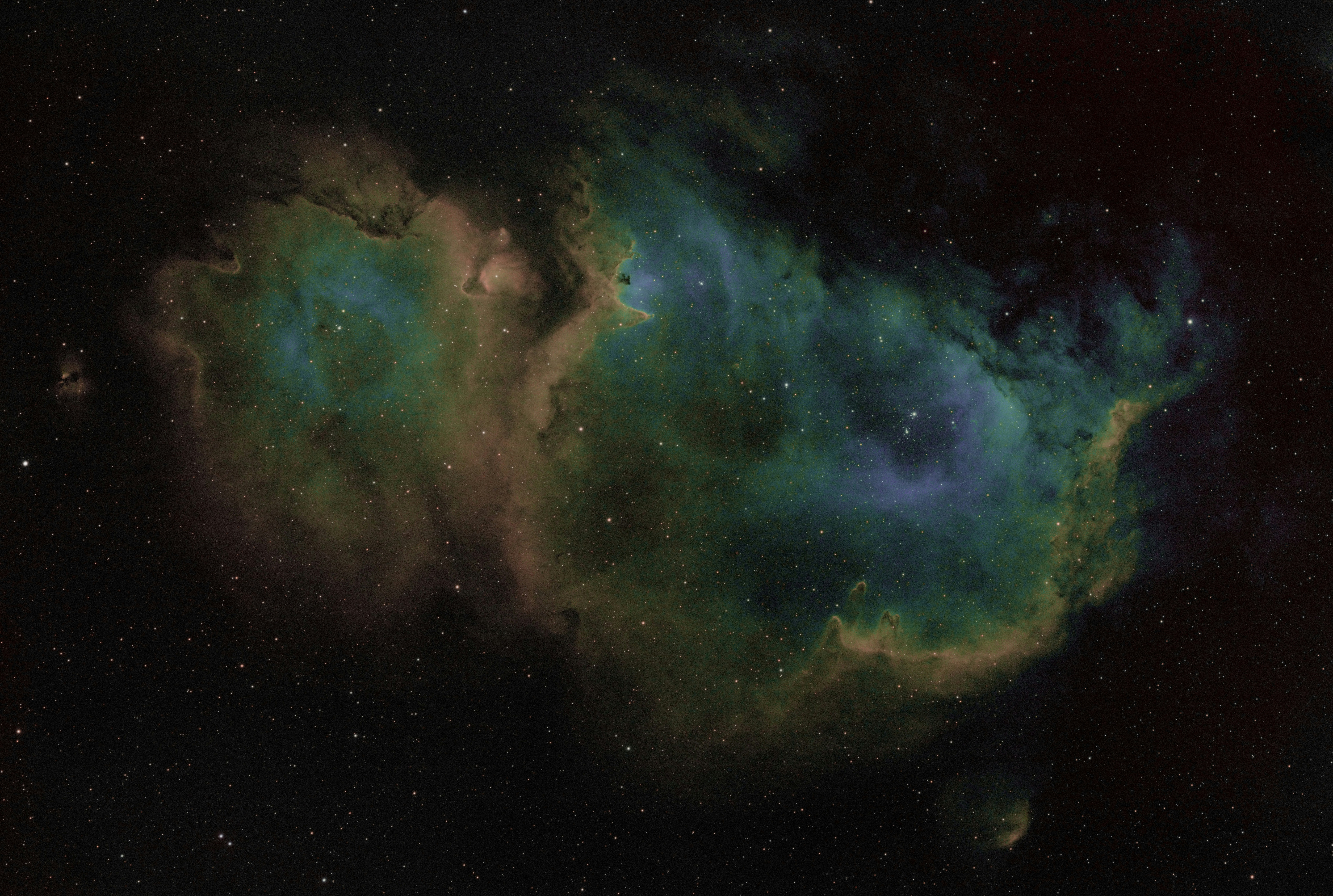 Nebula in deep space with stars HD Wallpaper