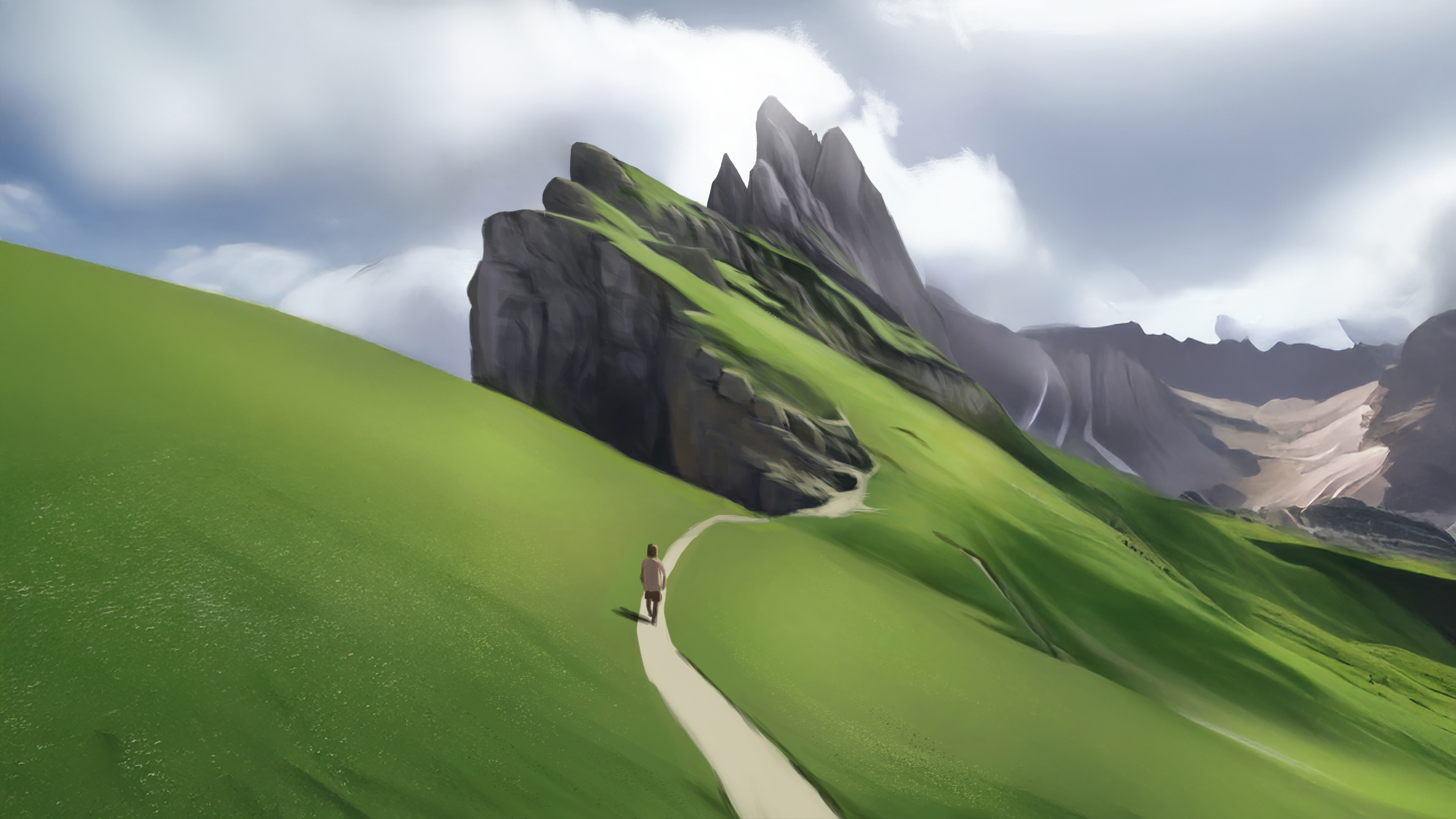 The Lone Wanderer on a Road to Destiny HD Wallpaper