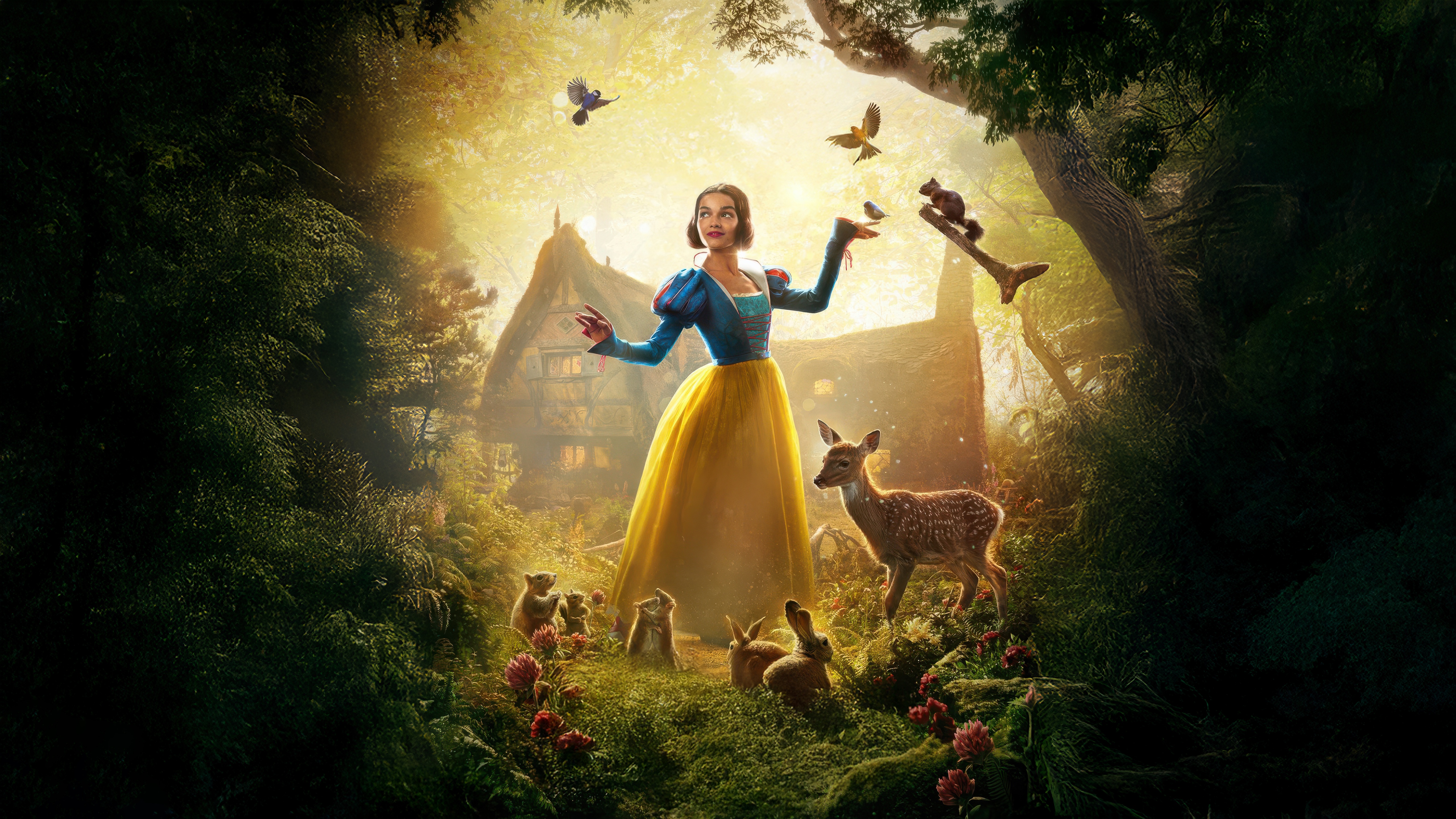 Snow White and the Seven Dwarfs Poster HD Wallpaper