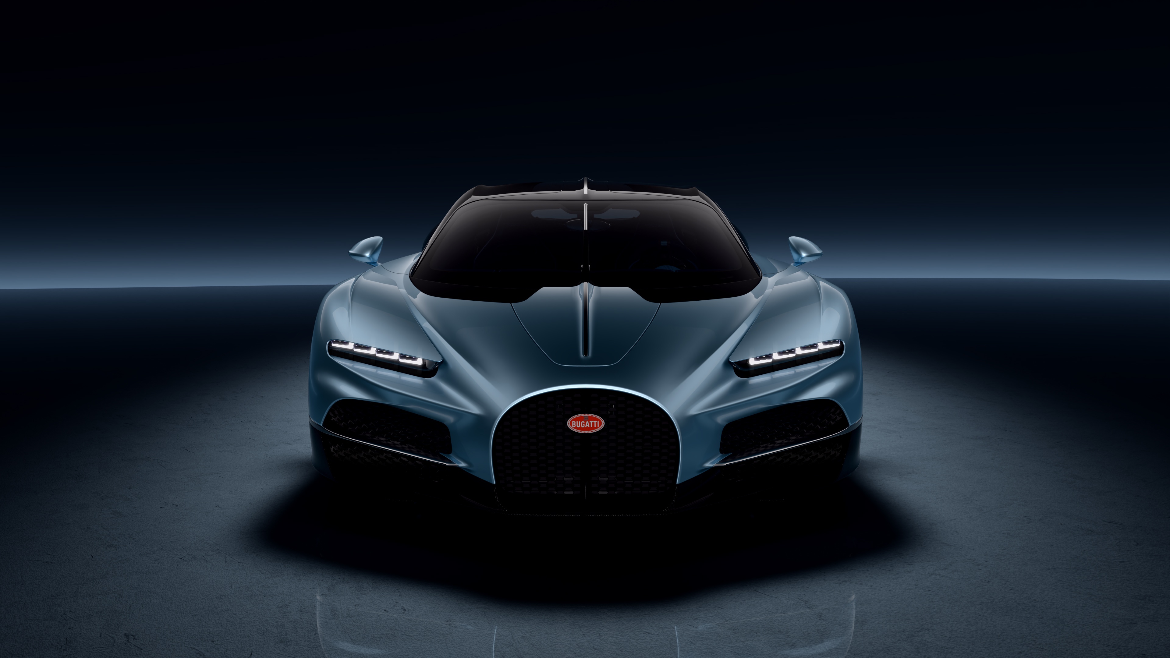 Bugatti Chiron front view HD Wallpaper