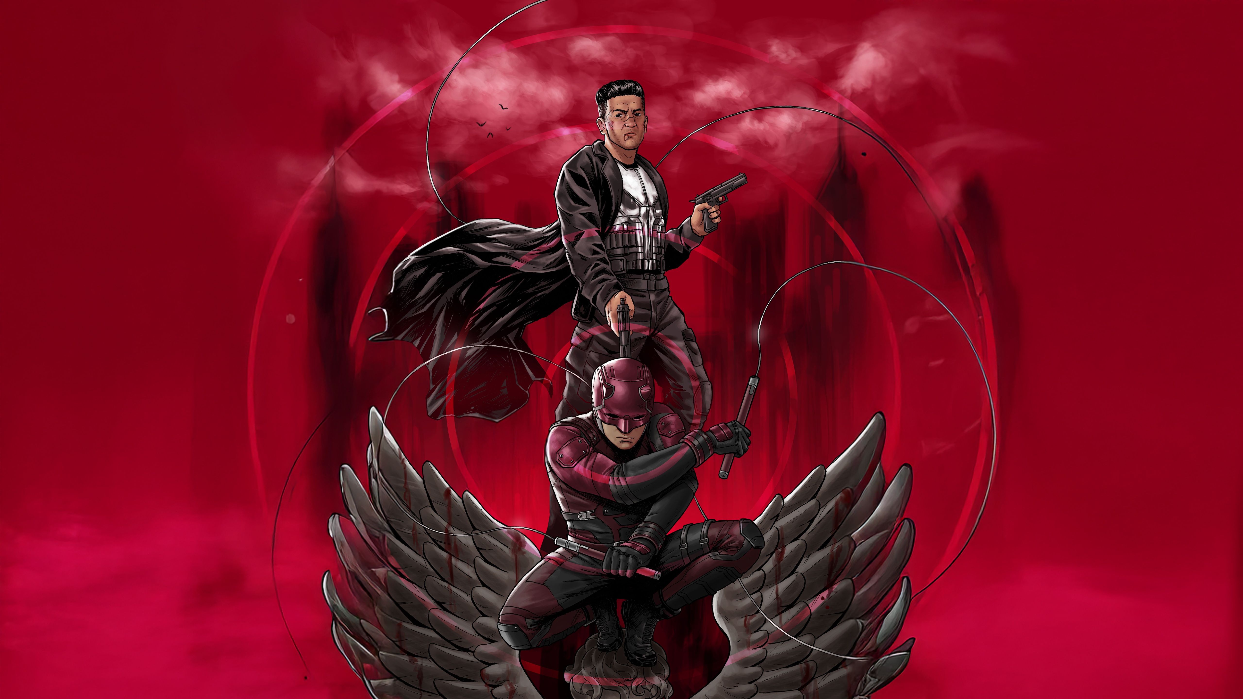 Daredevil and Punisher HD Wallpaper